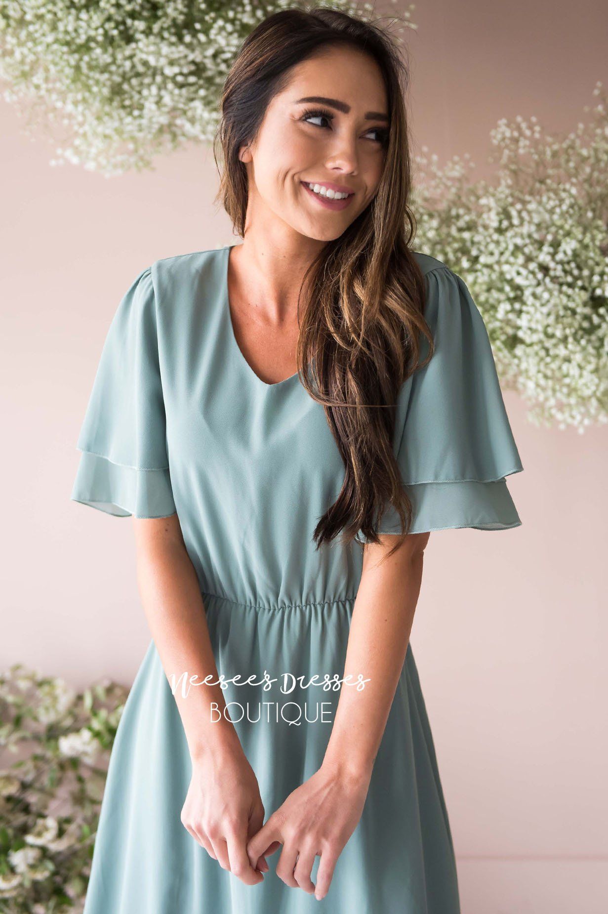 The Claire Chiffon Dress Modest Dresses vendor-unknown