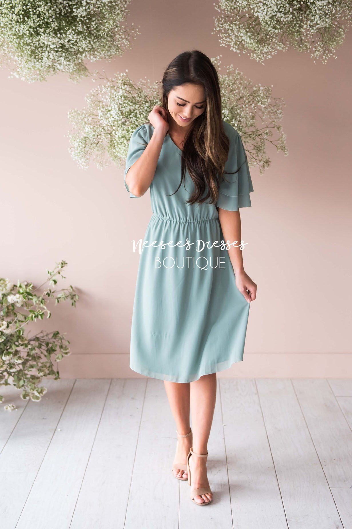 The Claire Chiffon Dress Modest Dresses vendor-unknown