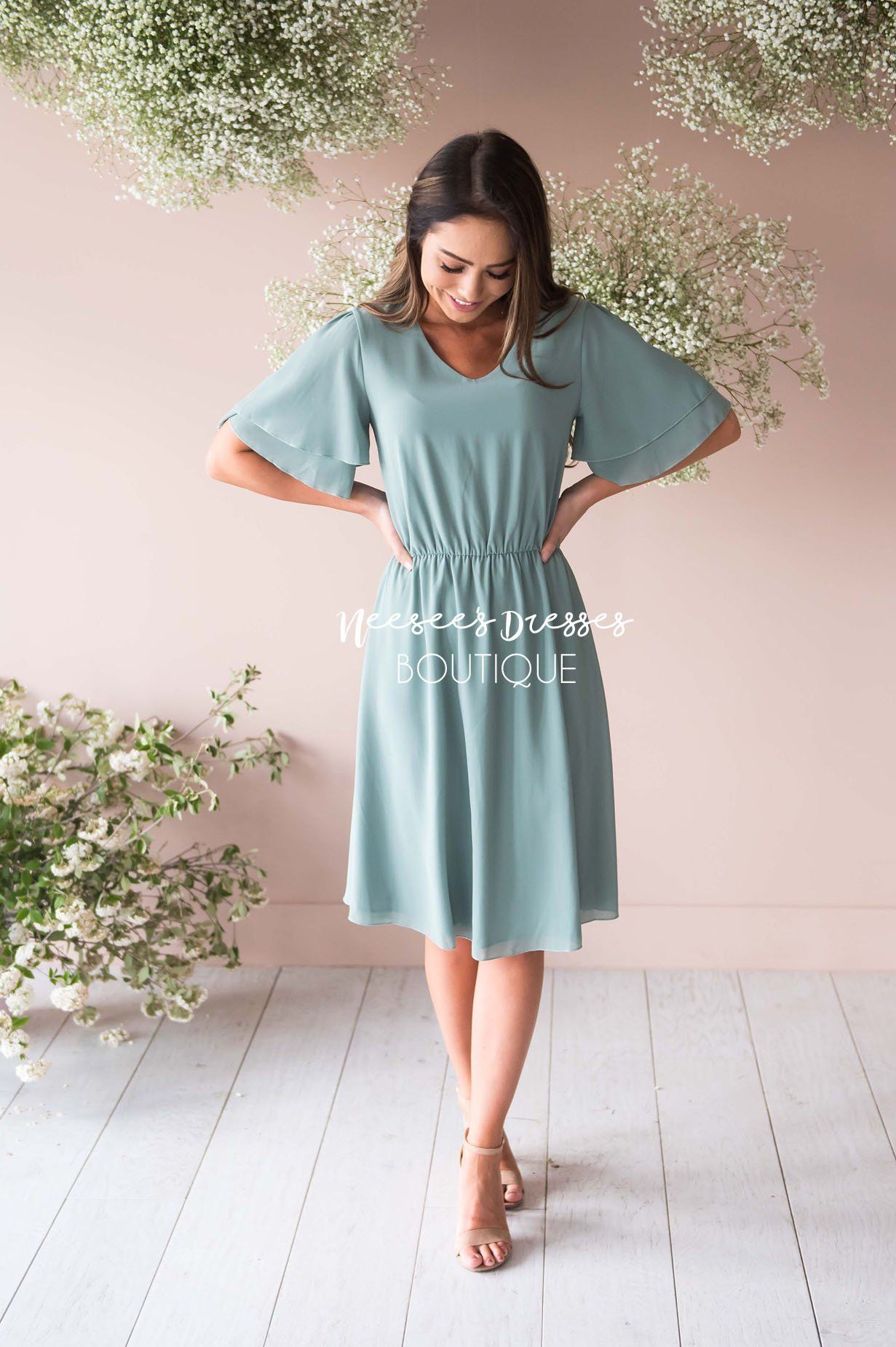 The Claire Chiffon Dress Modest Dresses vendor-unknown