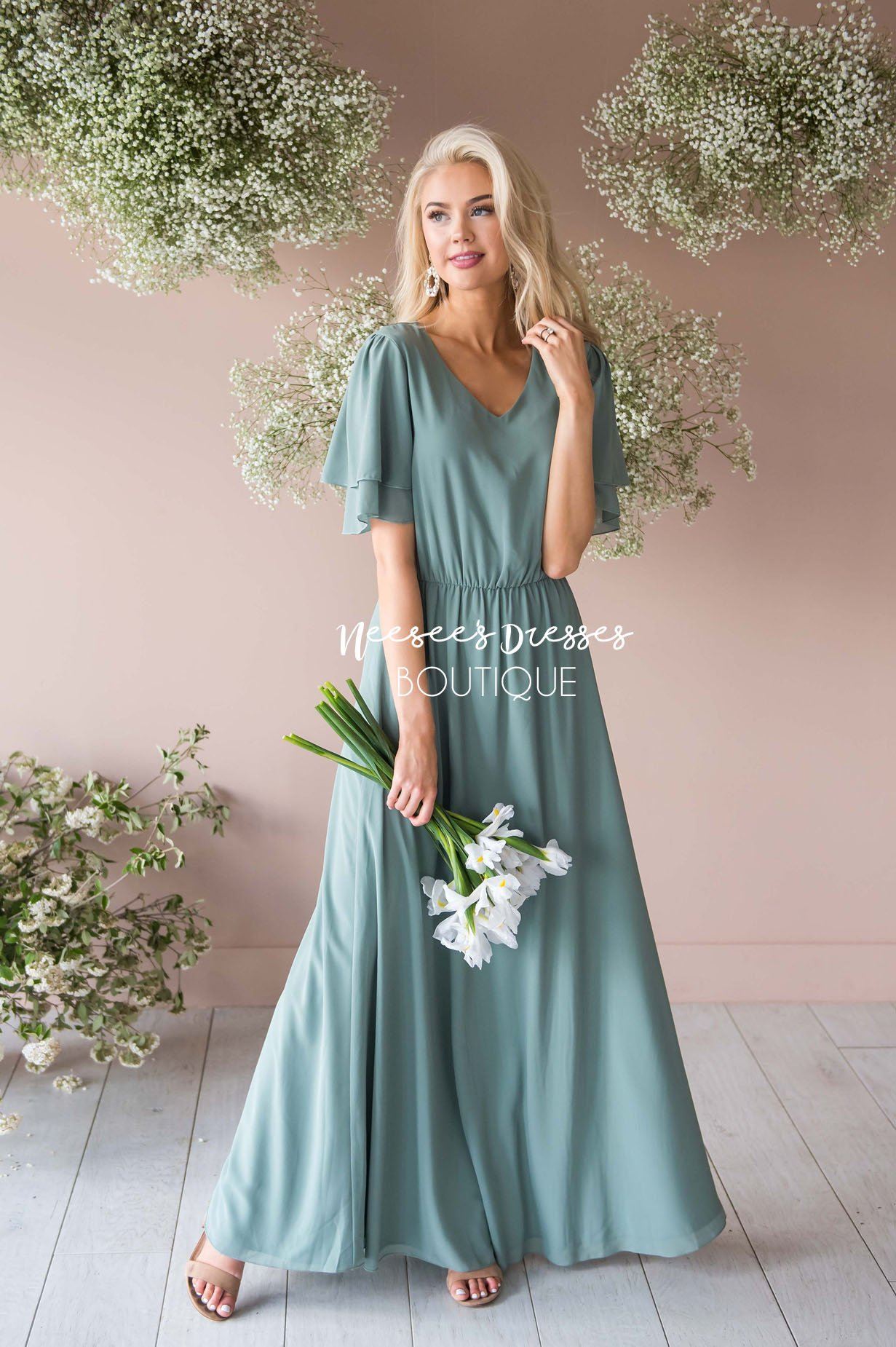 The Chloe Chiffon Maxi Dress Modest Dresses vendor-unknown