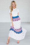 A Reason To Dance Tiered Maxi Skirt Modest Dresses vendor-unknown 