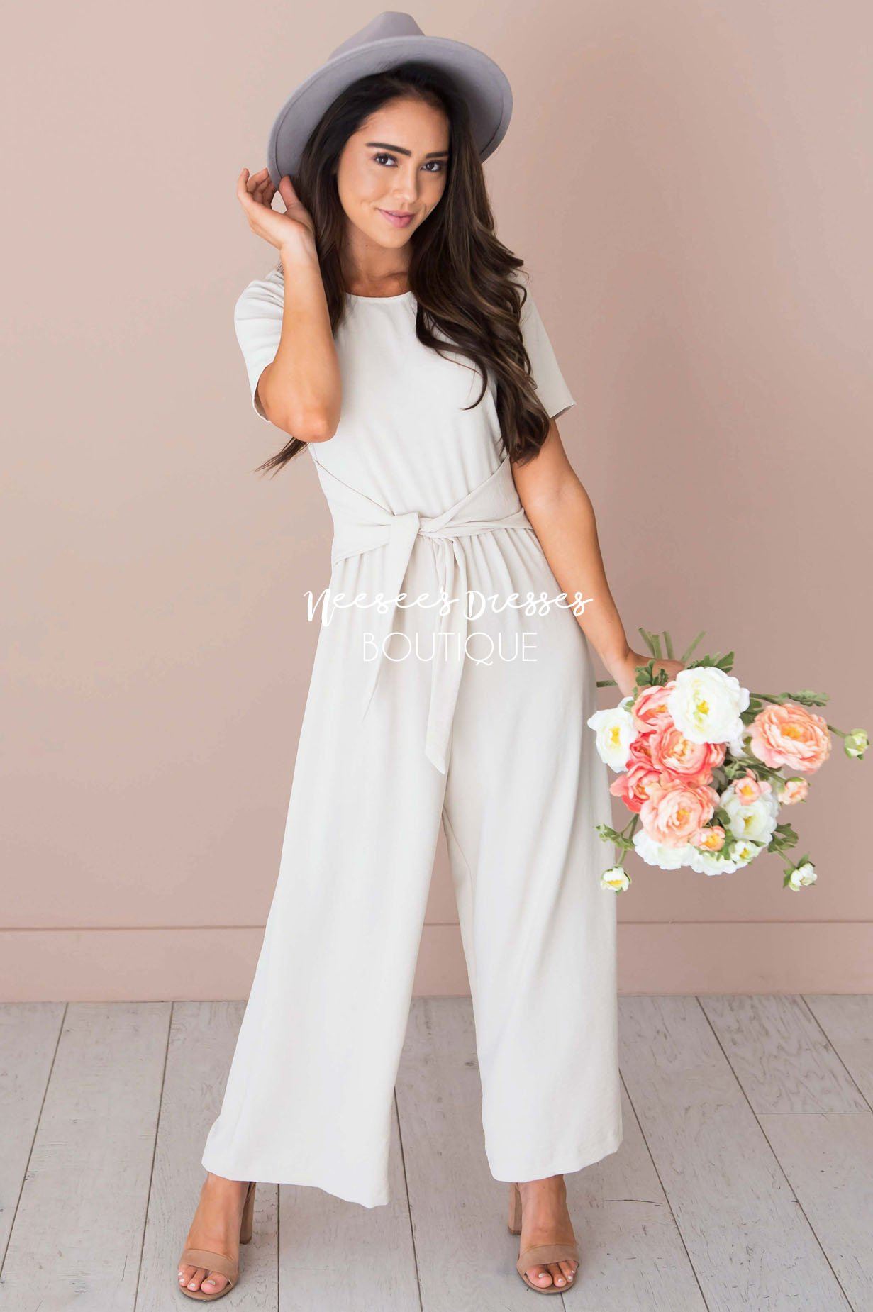 The Coralee Jumpsuit Modest Dresses vendor-unknown