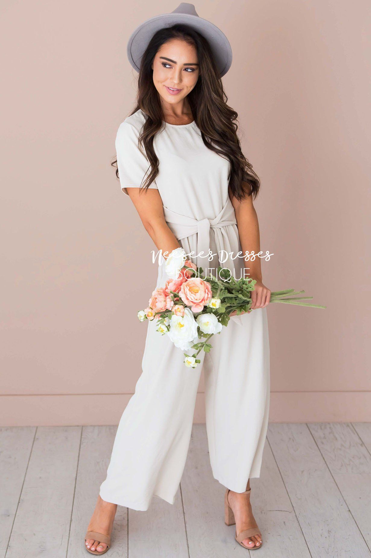 The Coralee Jumpsuit Modest Dresses vendor-unknown