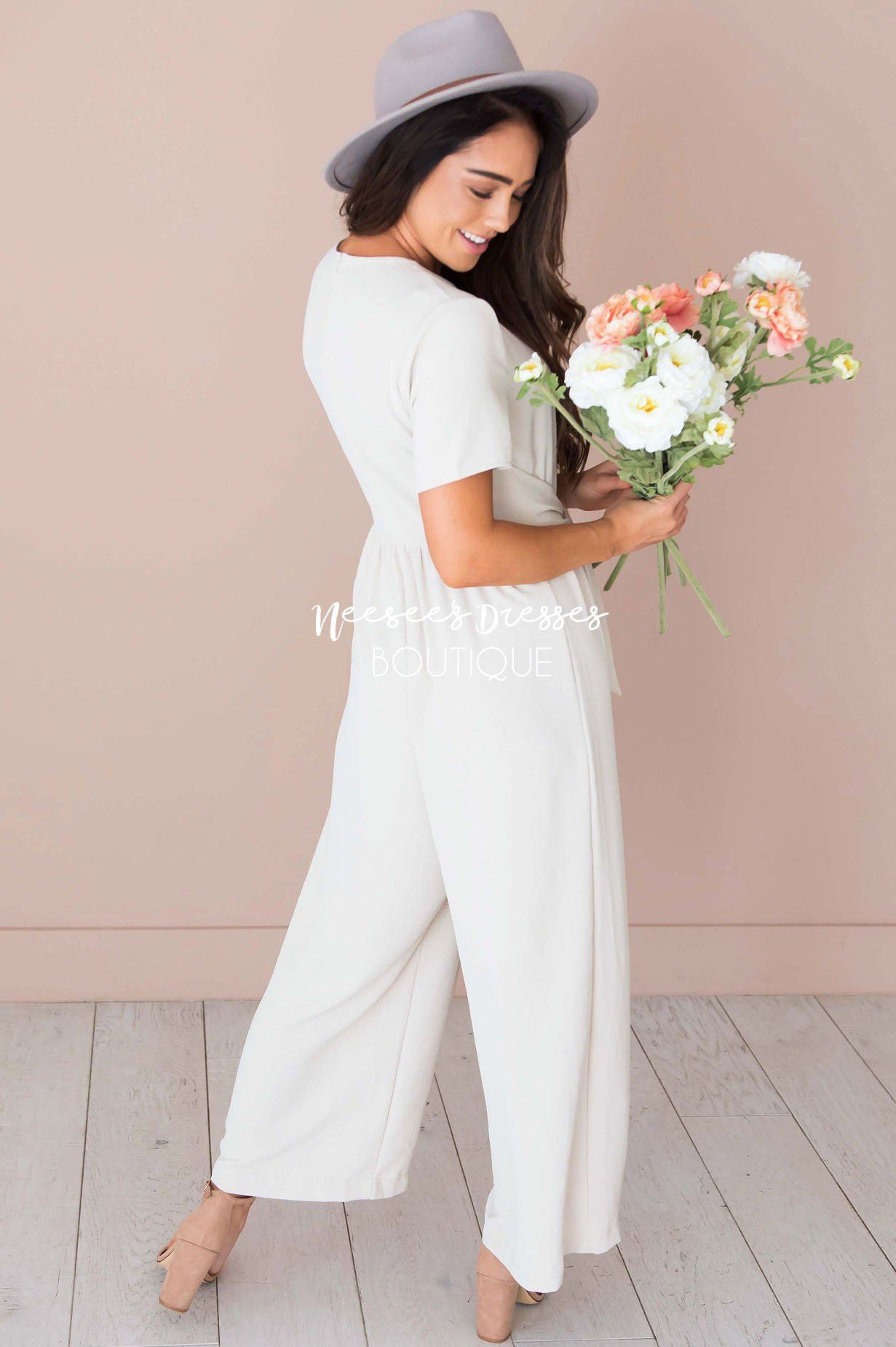 The Coralee Jumpsuit Modest Dresses vendor-unknown