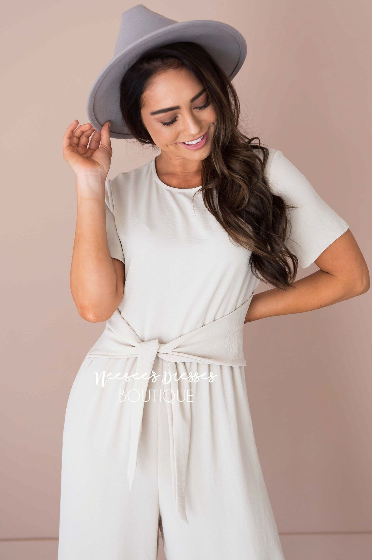 The Coralee Jumpsuit Modest Dresses vendor-unknown