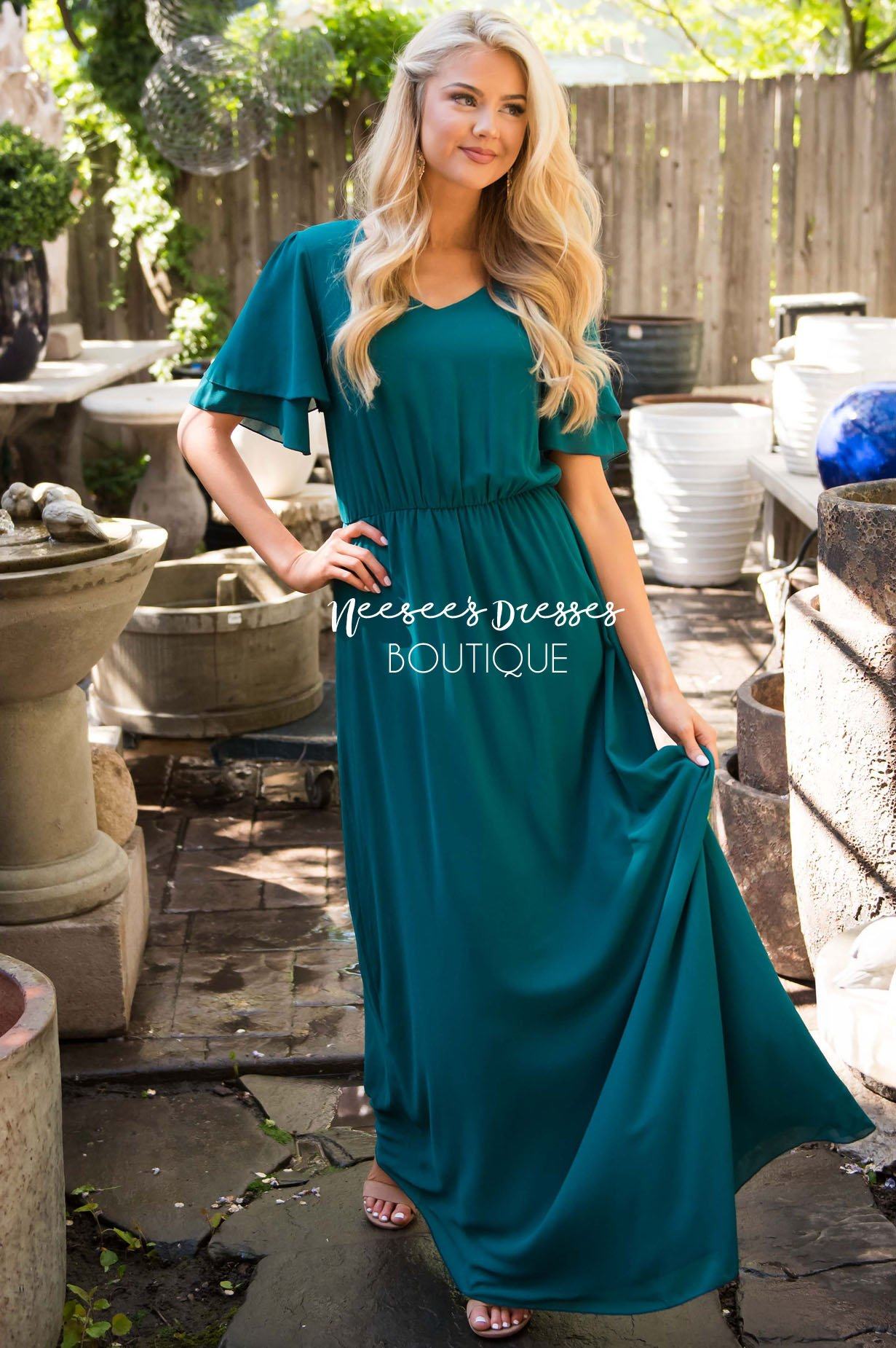 The Chloe Chiffon Maxi Dress Modest Dresses vendor-unknown