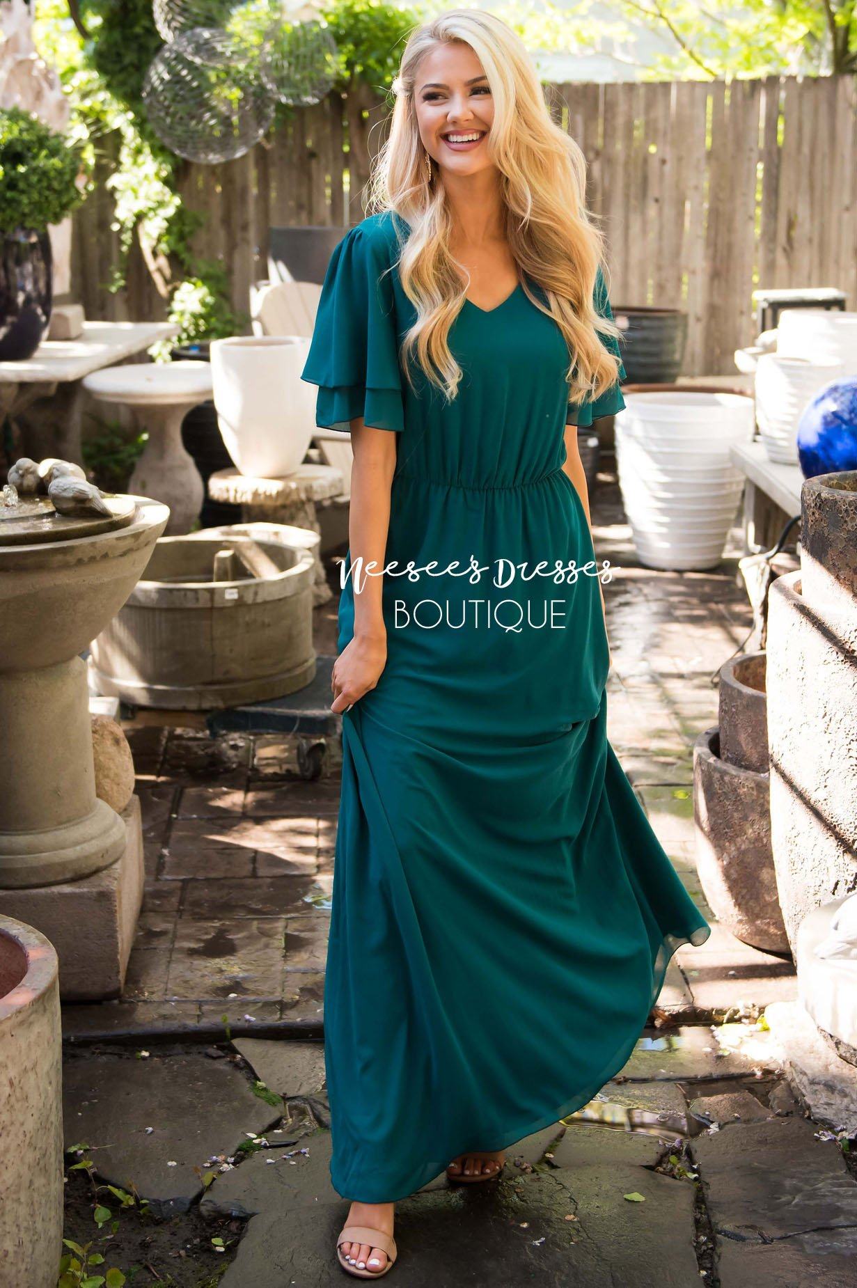 The Chloe Chiffon Maxi Dress Modest Dresses vendor-unknown