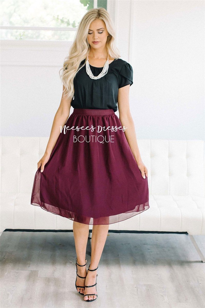 Black Chiffon Top Tops vendor-unknown