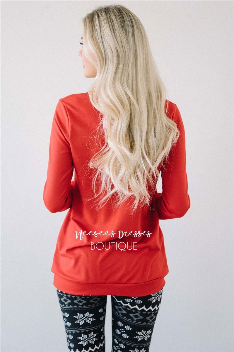 Gold Sequin Sparkly Reindeer Sweater Tops vendor-unknown