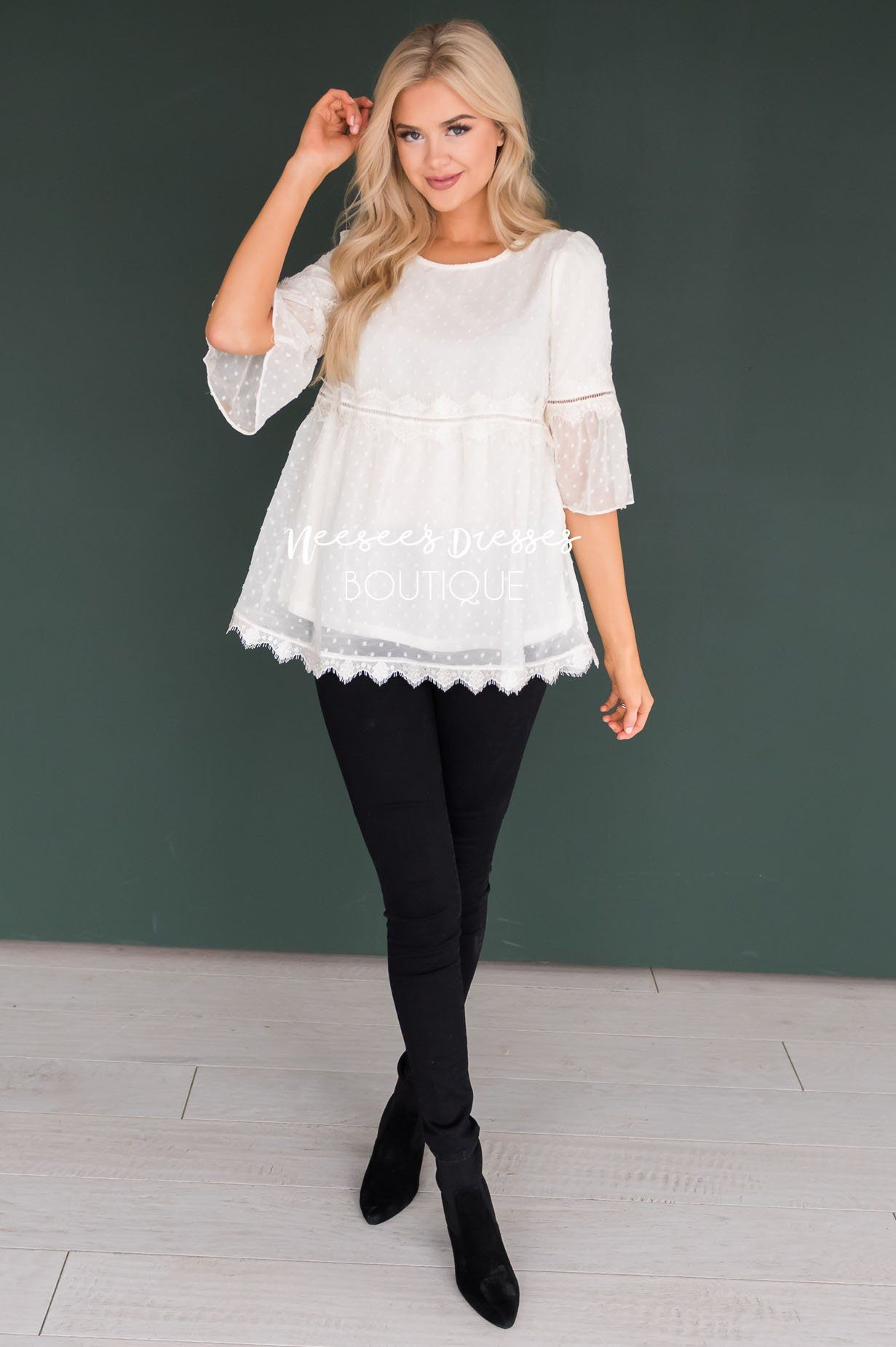 All About that Lace Blouse Tops vendor-unknown