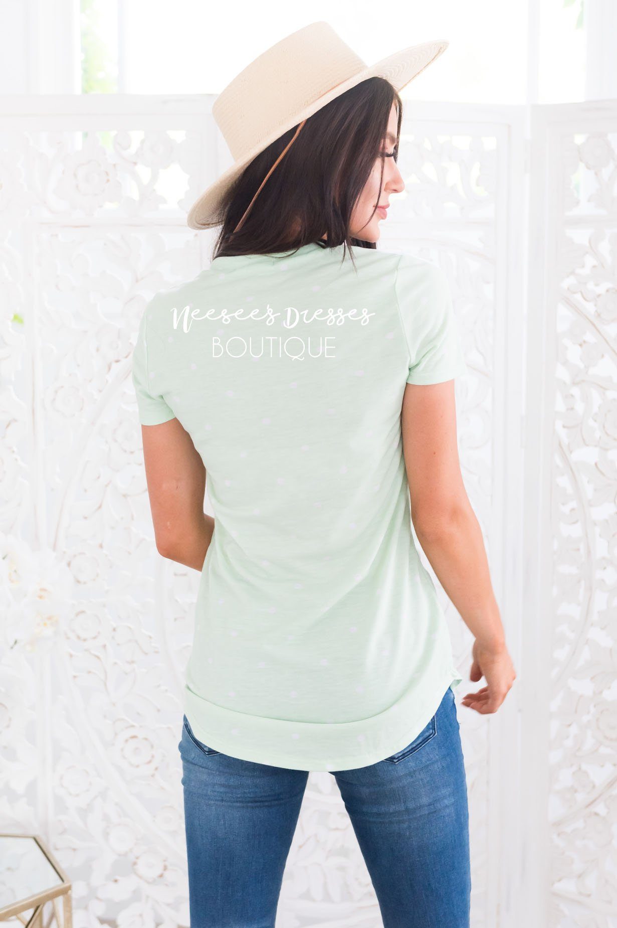 All In Good Fun Modest Dot Tee Modest Dresses vendor-unknown