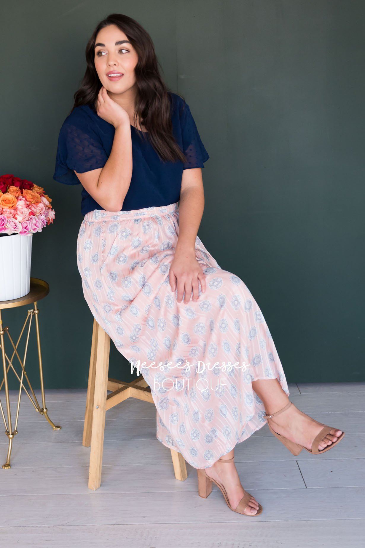 Always Loving Medallion Maxi Skirt Skirts vendor-unknown