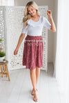 American Dreamer Paisley Print Skirt Modest Dresses vendor-unknown