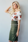 Perfect Fit Olive Skirt Skirts vendor-unknown XS Olive