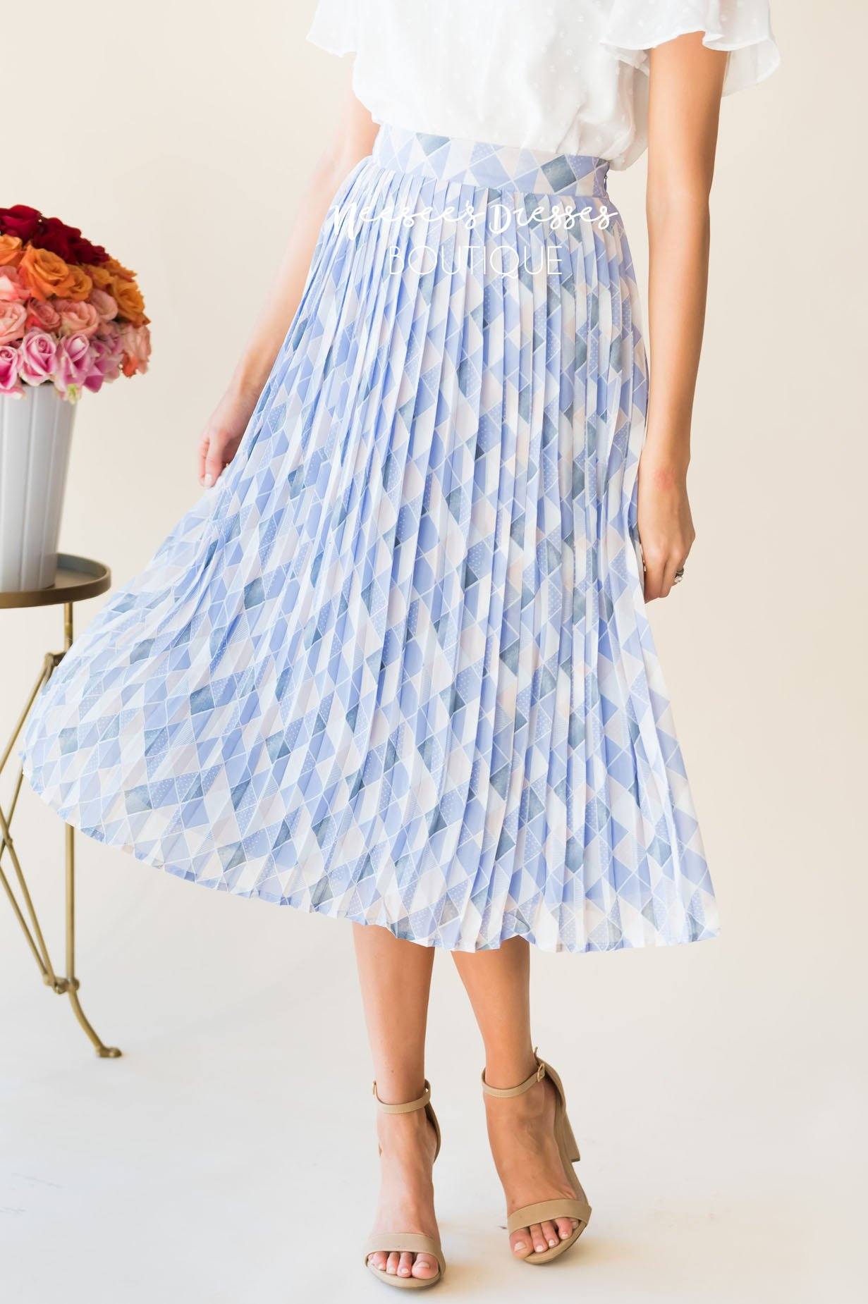 Better Together Pleated Skirt Modest Dresses vendor-unknown