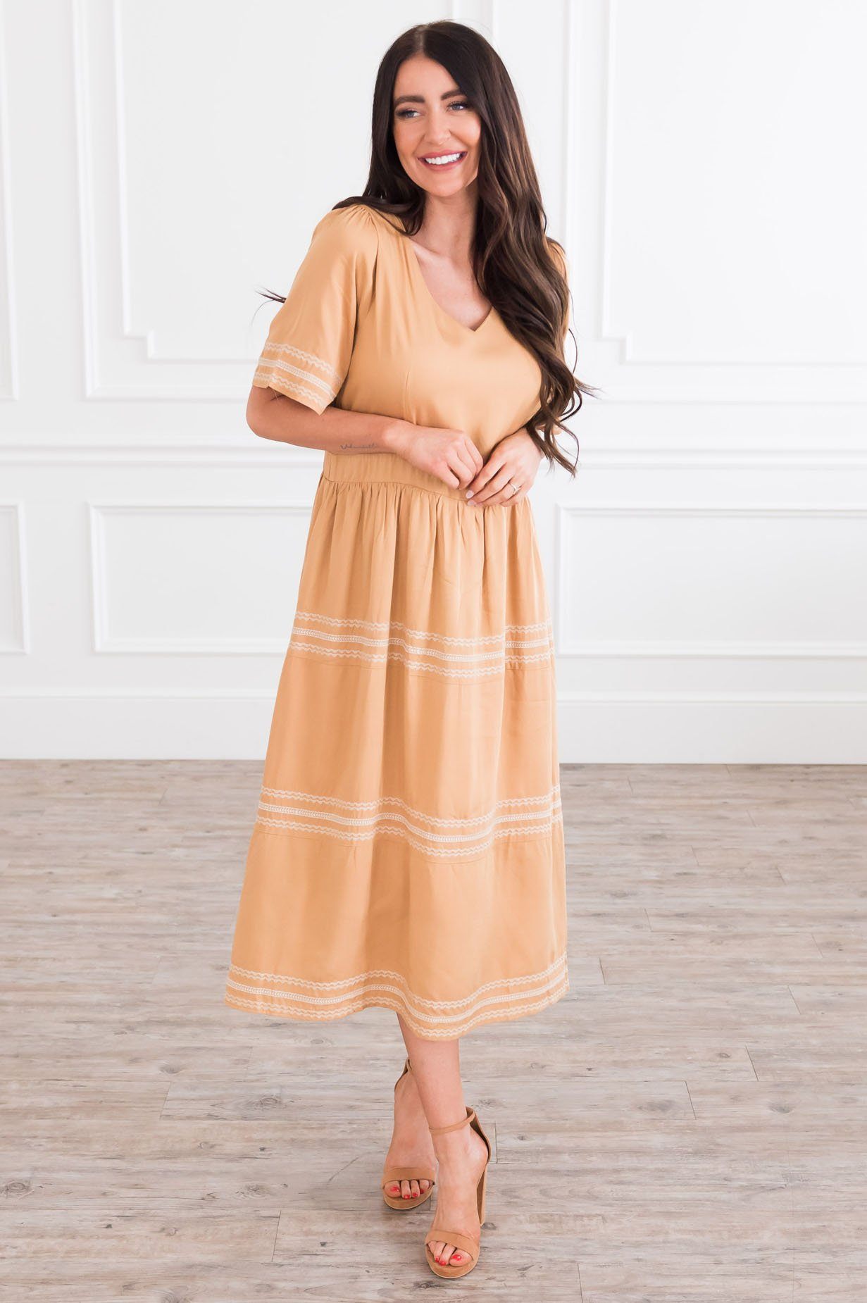 The Beyonce Modest Dresses vendor-unknown