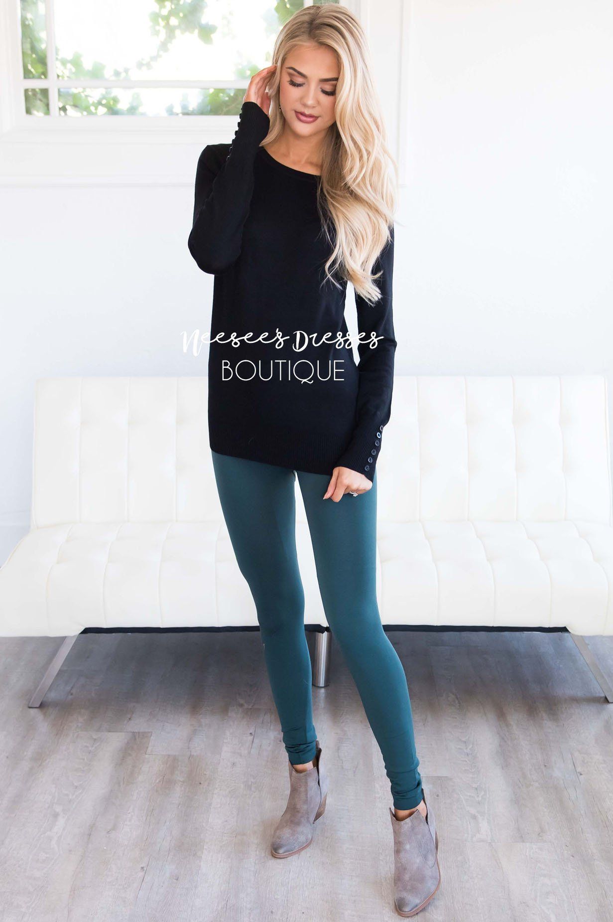 In Love with Fall Button Sleeve Sweater Tops vendor-unknown