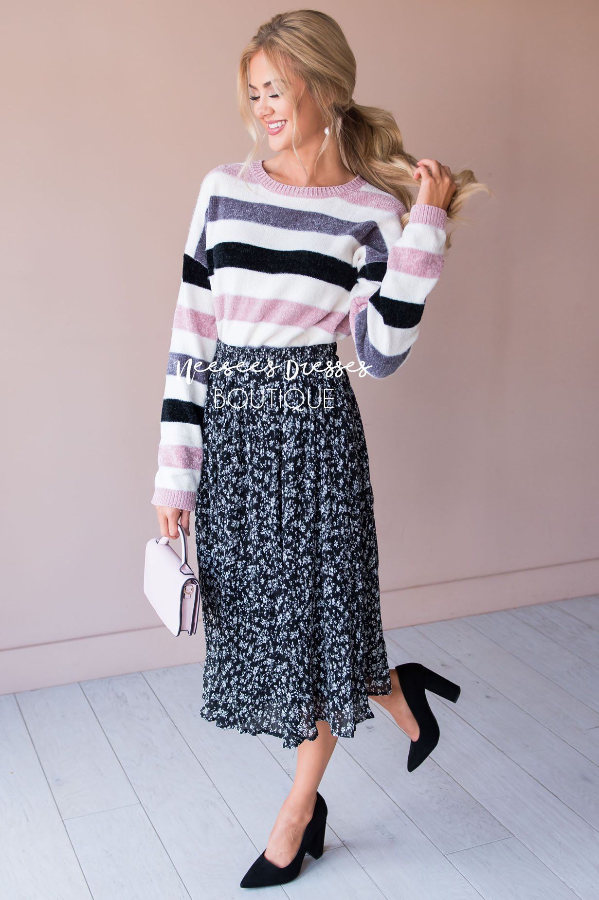 Keep it Flowy Skirt Modest Dresses vendor-unknown