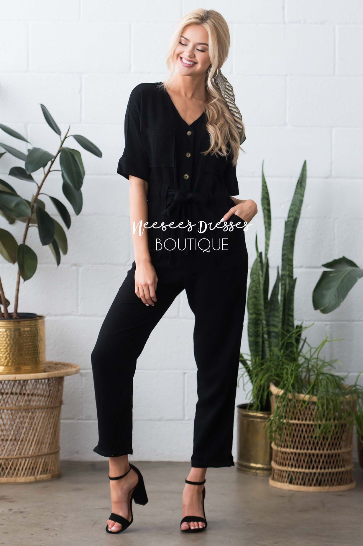 The Ellyn Jumpsuit Modest Dresses vendor-unknown