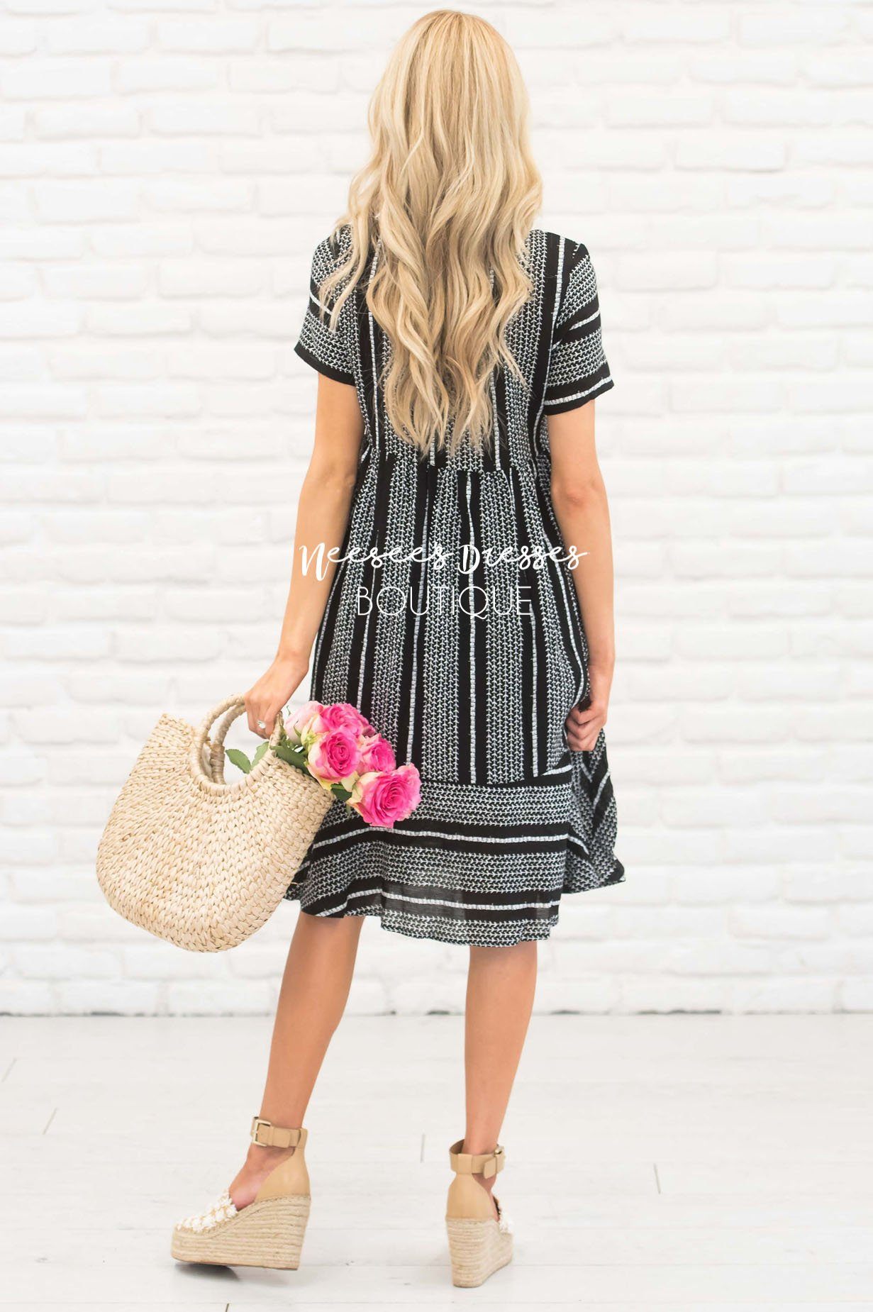 The Ariel Printed Dress Modest Dresses vendor-unknown