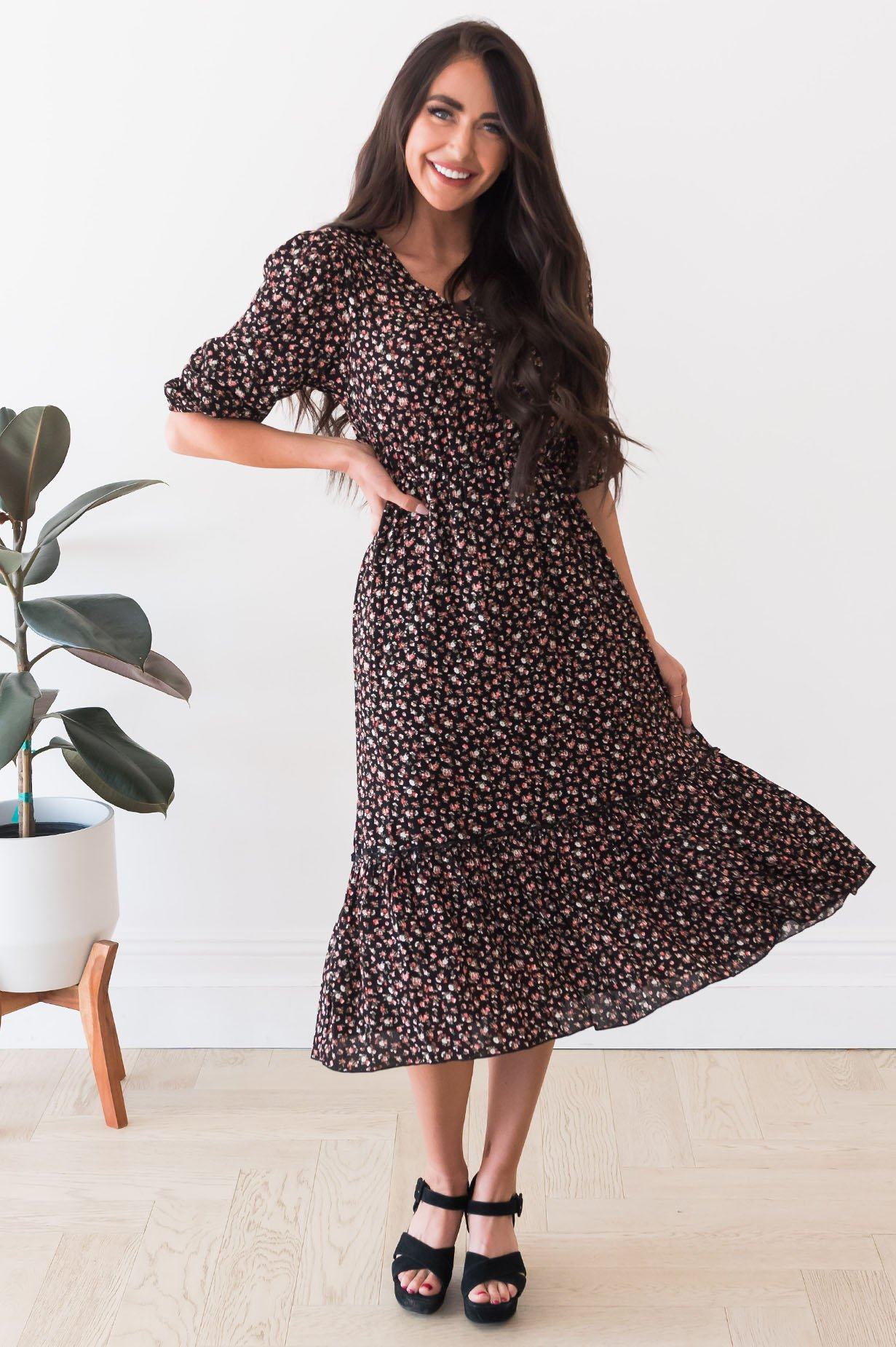 The Leda Modest Dresses vendor-unknown