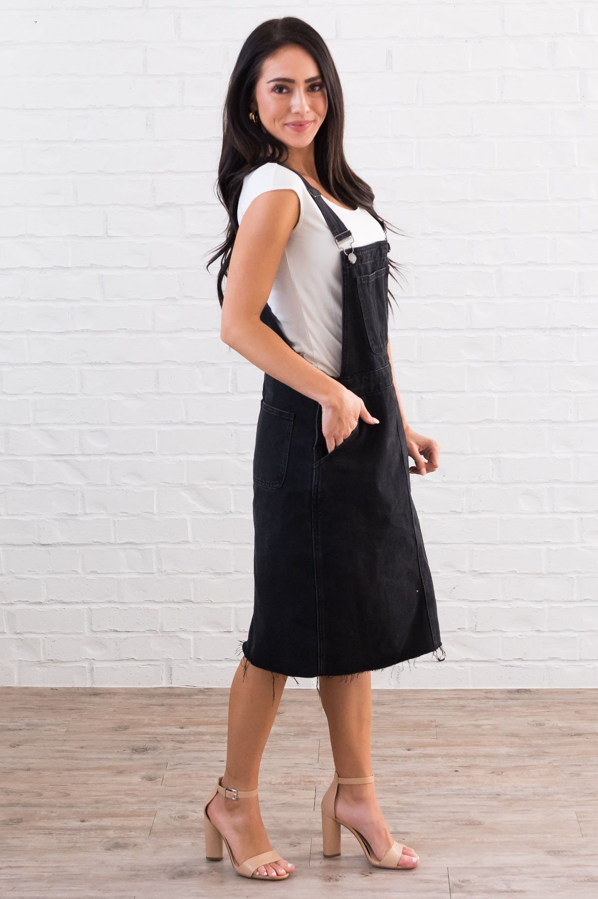 The Sharia Denim Overall Dress Modest Dresses vendor-unknown