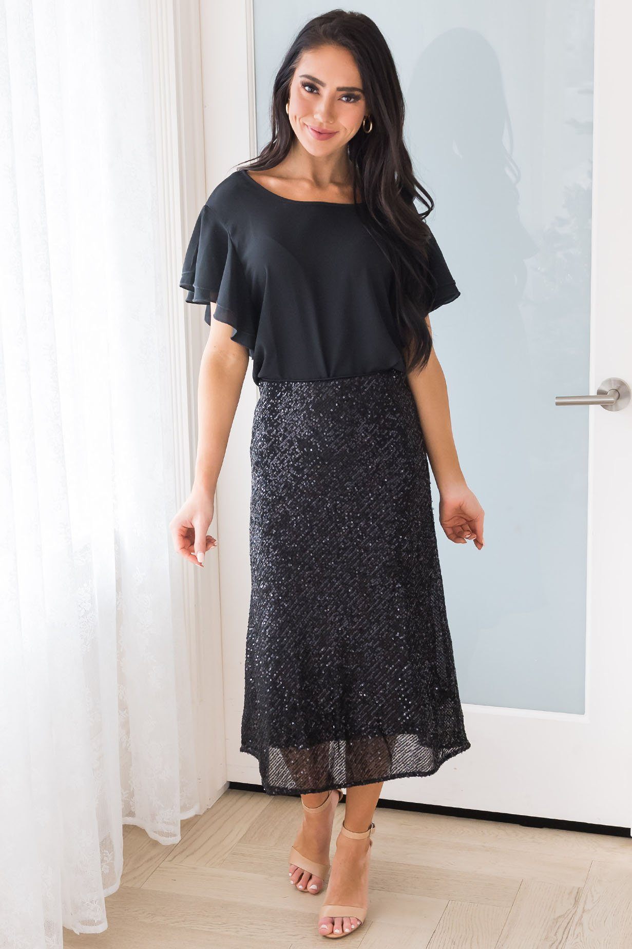 Be A Shining Star Modest Sequin Skirt Modest Dresses vendor-unknown