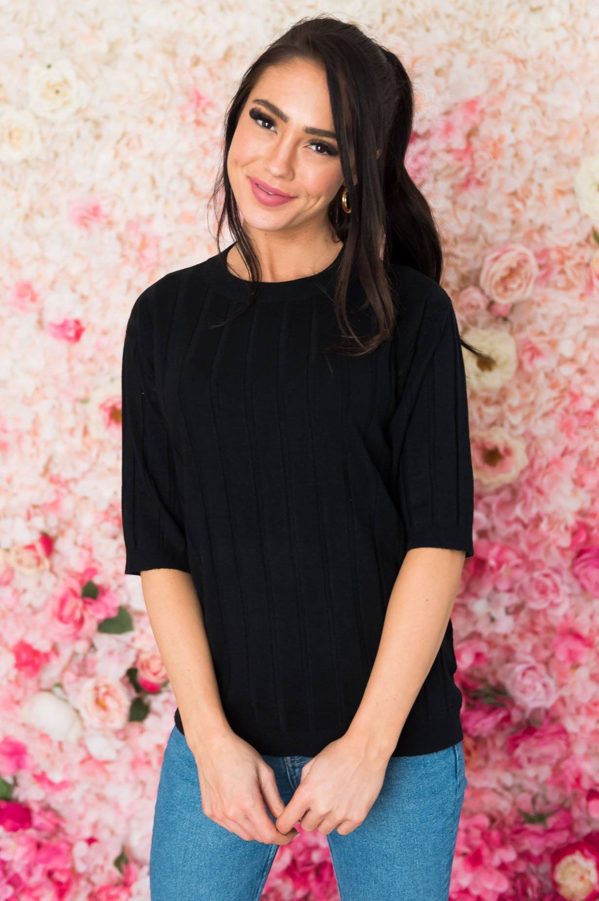 Right On Trend Modest Sweater Modest Dresses vendor-unknown