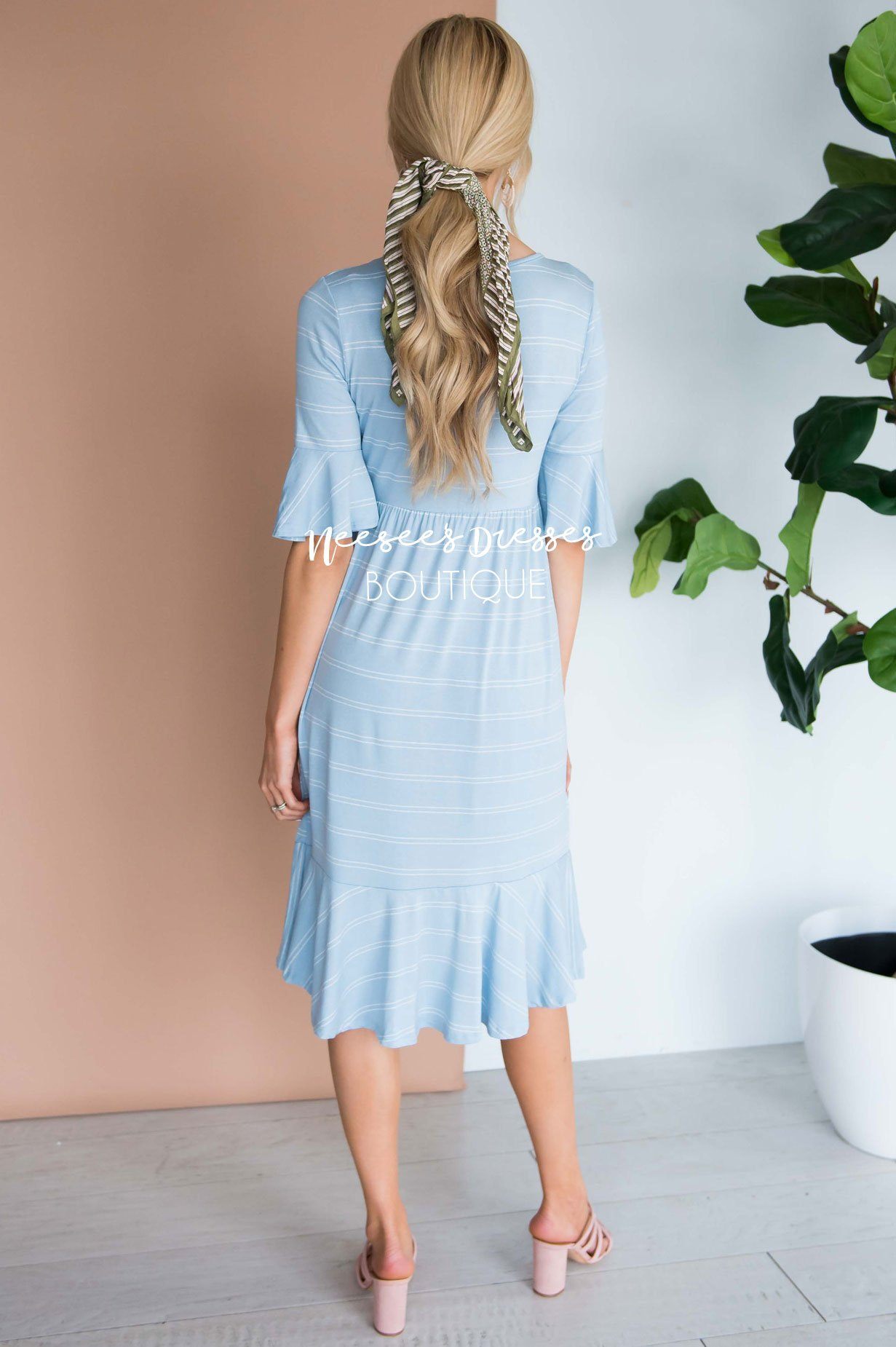 The Jessa Bell Sleeve Dress Modest Dresses vendor-unknown