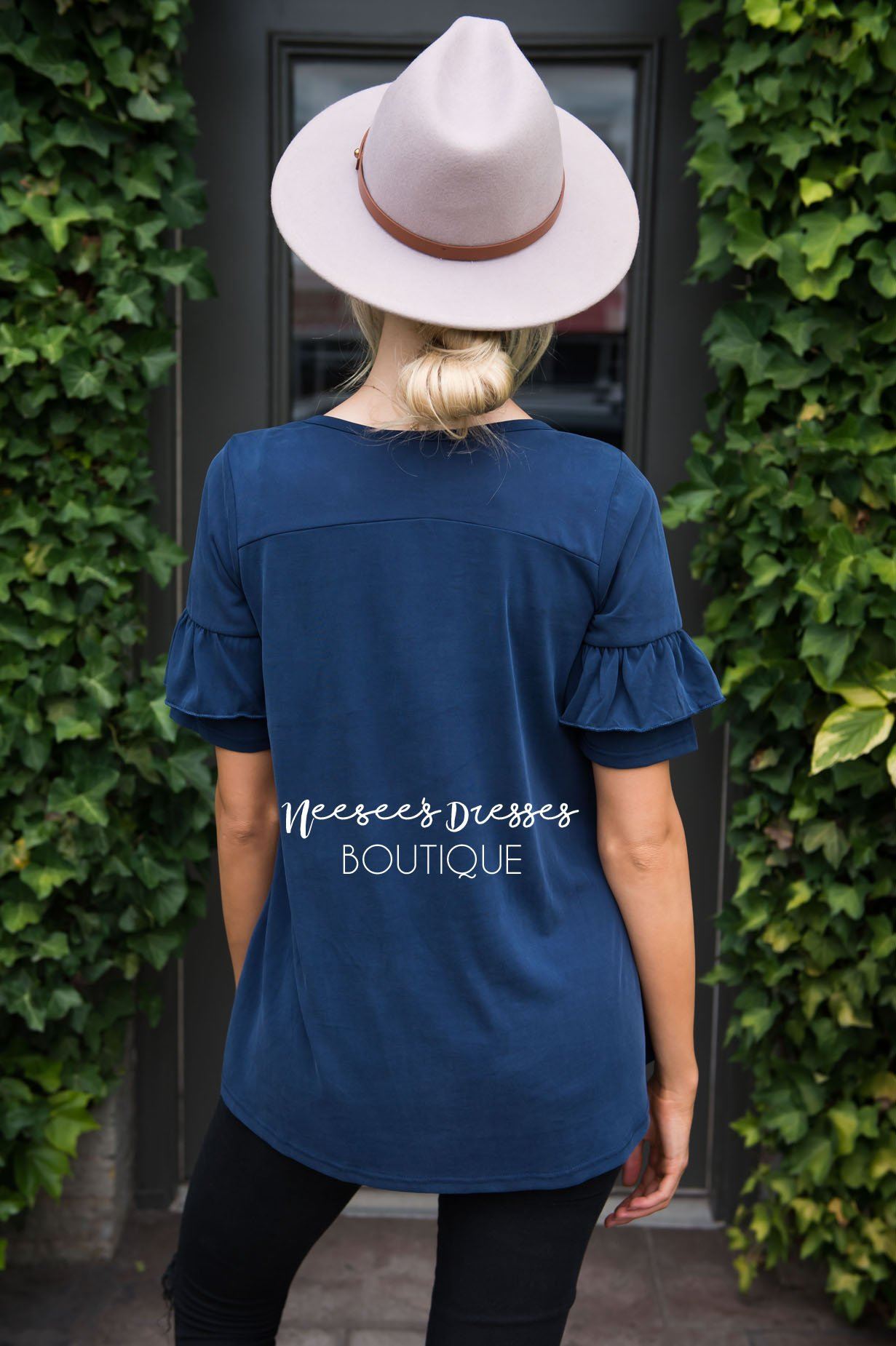 Grateful Heart Ruffle Top Tops vendor-unknown