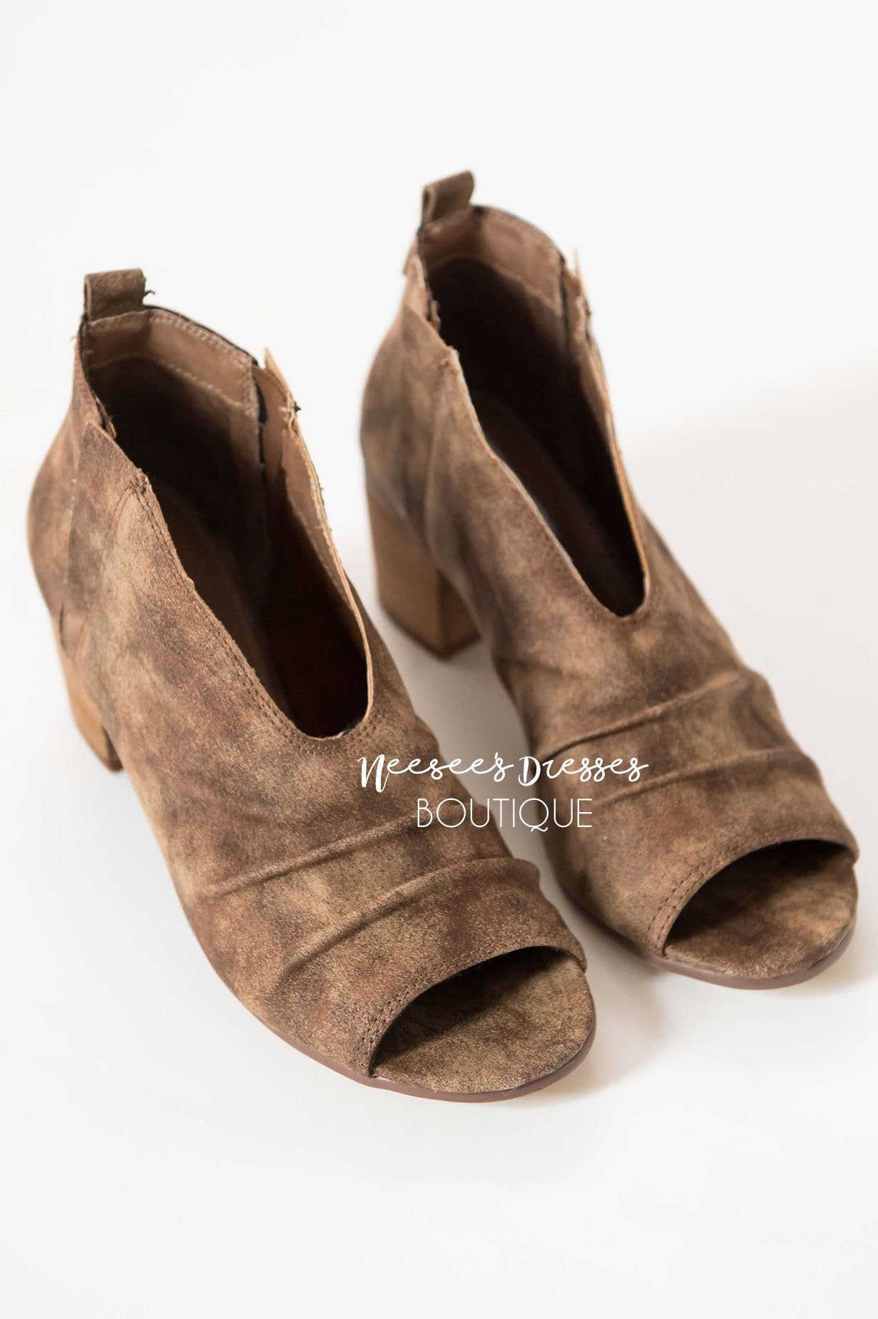 The Janice Open Toe Booties Accessories & Shoes vendor-unknown