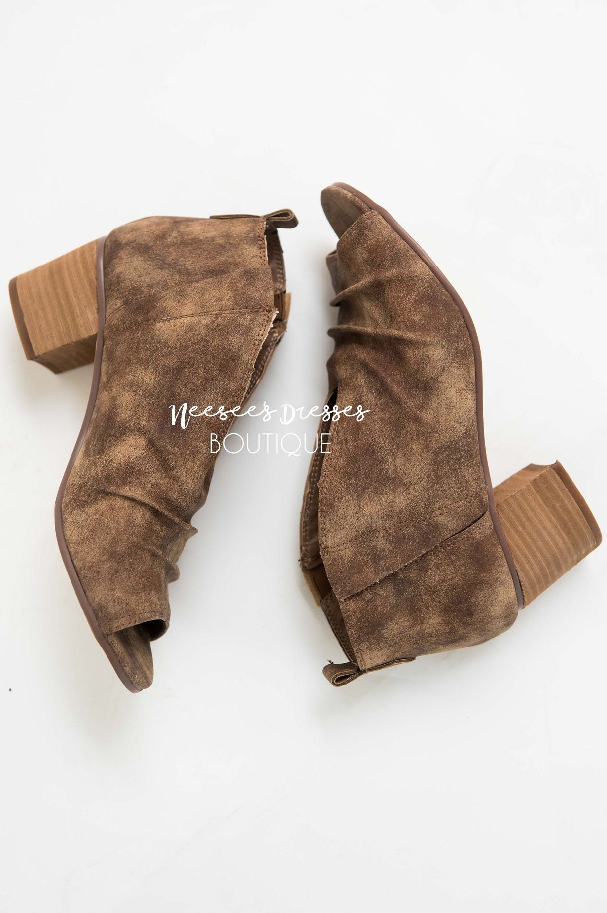 The Janice Open Toe Booties Accessories & Shoes vendor-unknown