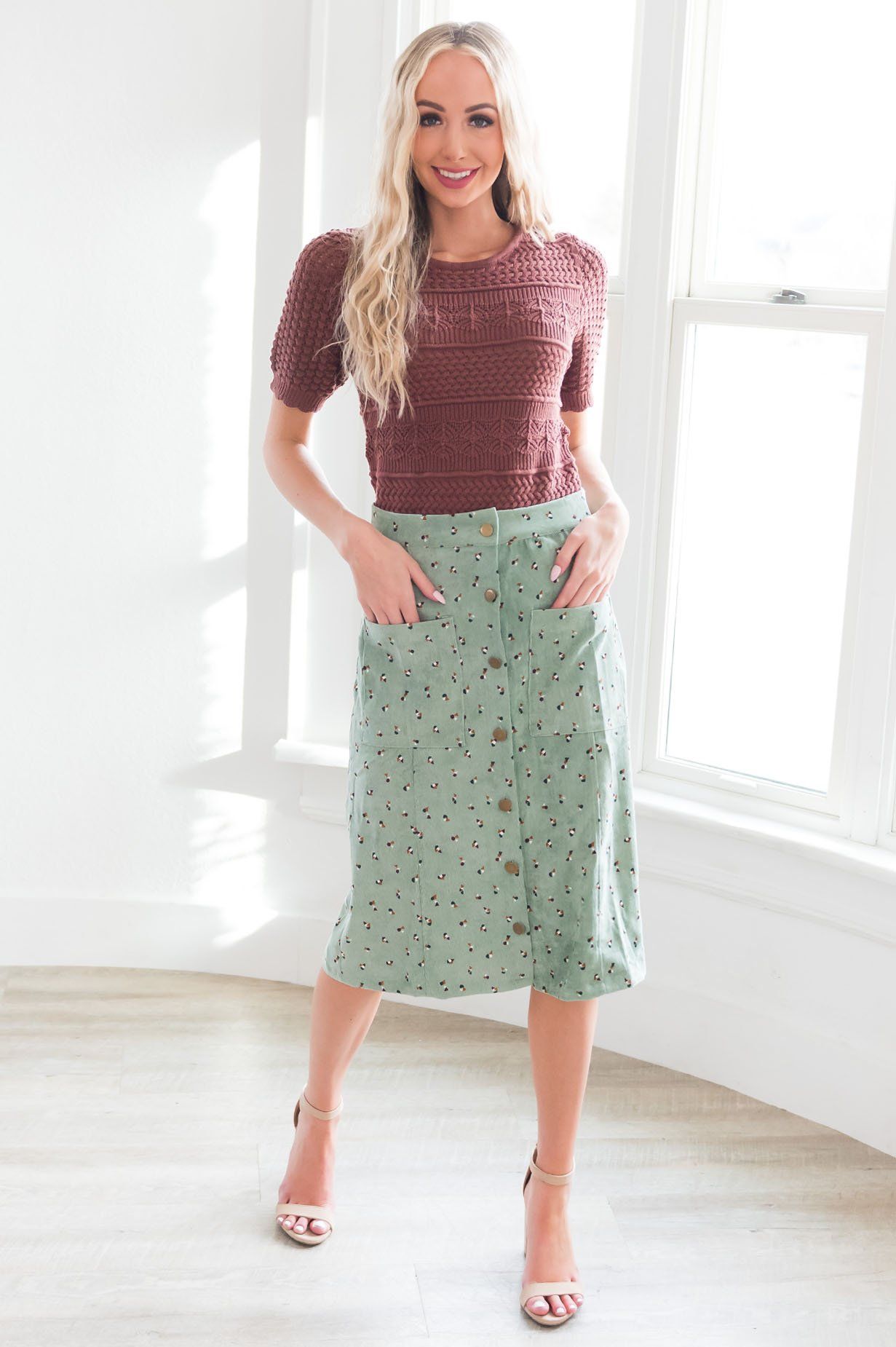 Spring Fever Modest Sweater Modest Dresses vendor-unknown