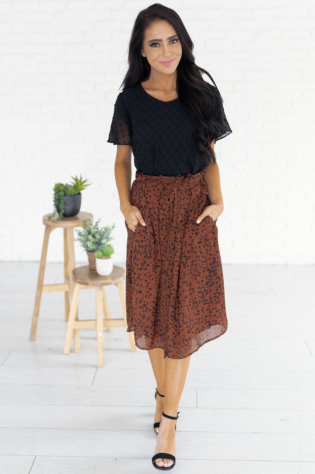 Look This Way Modest Tie Skirt Modest Dresses vendor-unknown