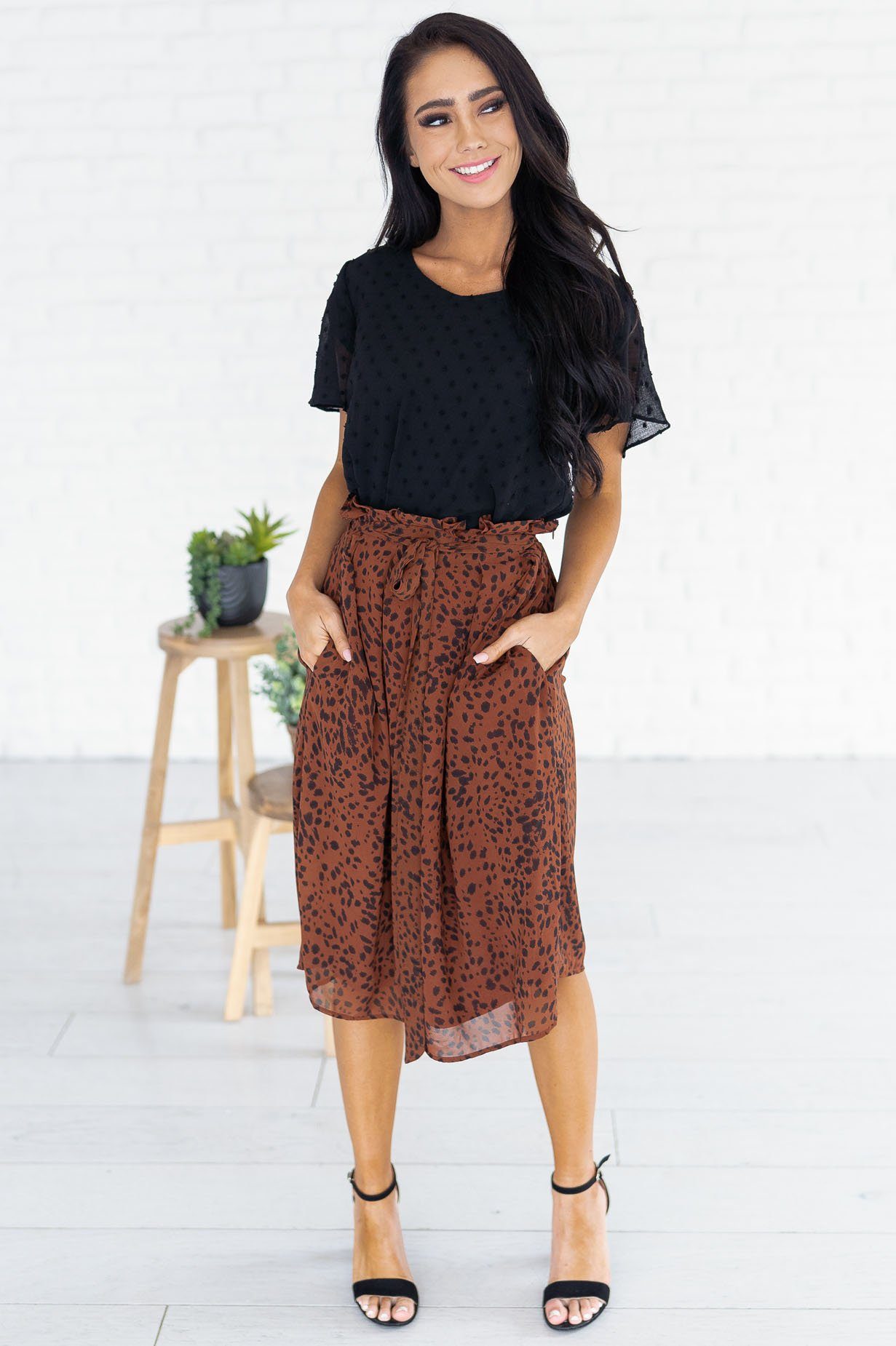 Look This Way Modest Tie Skirt Modest Dresses vendor-unknown
