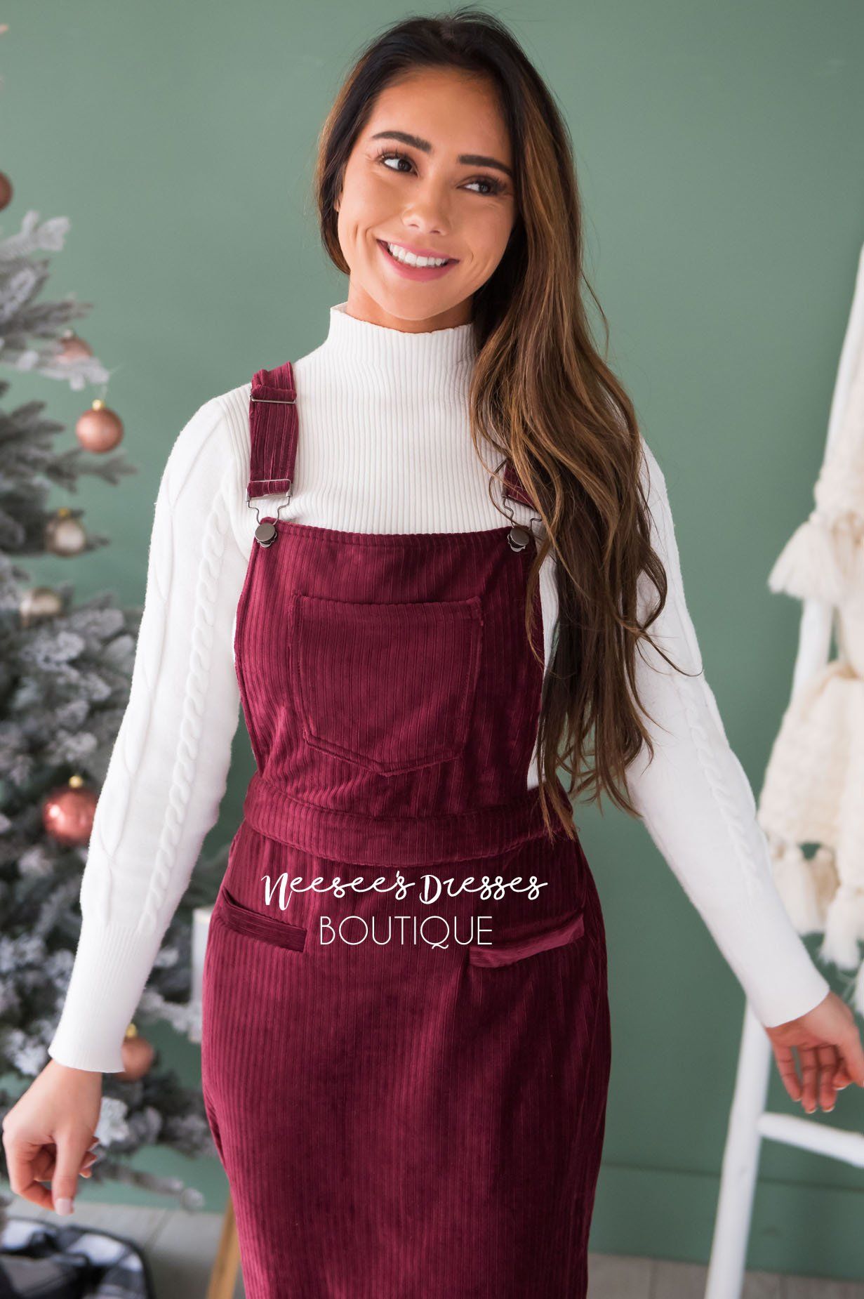 The Pollyanna Overall Dress Modest Dresses vendor-unknown