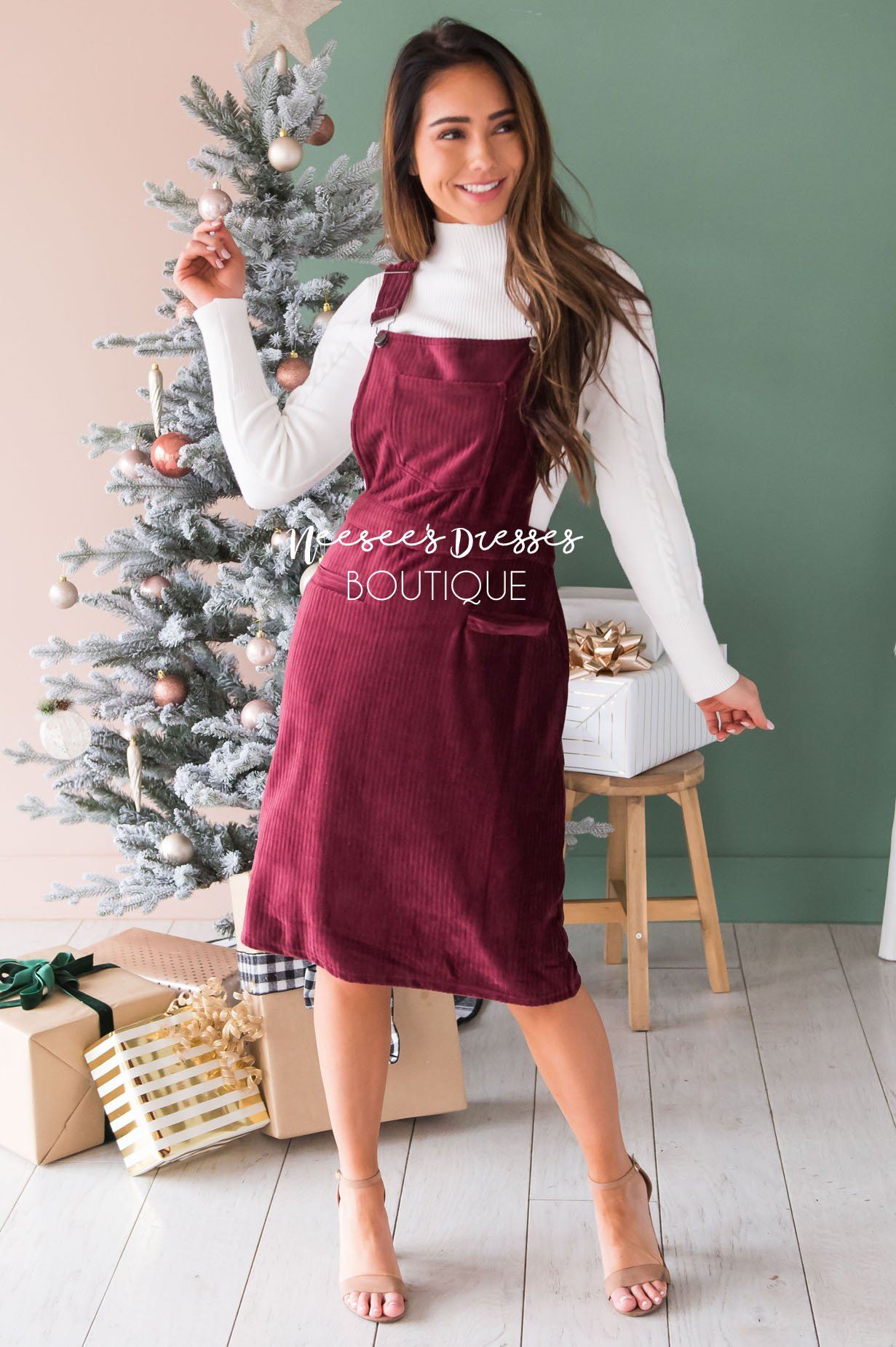 The Pollyanna Overall Dress Modest Dresses vendor-unknown