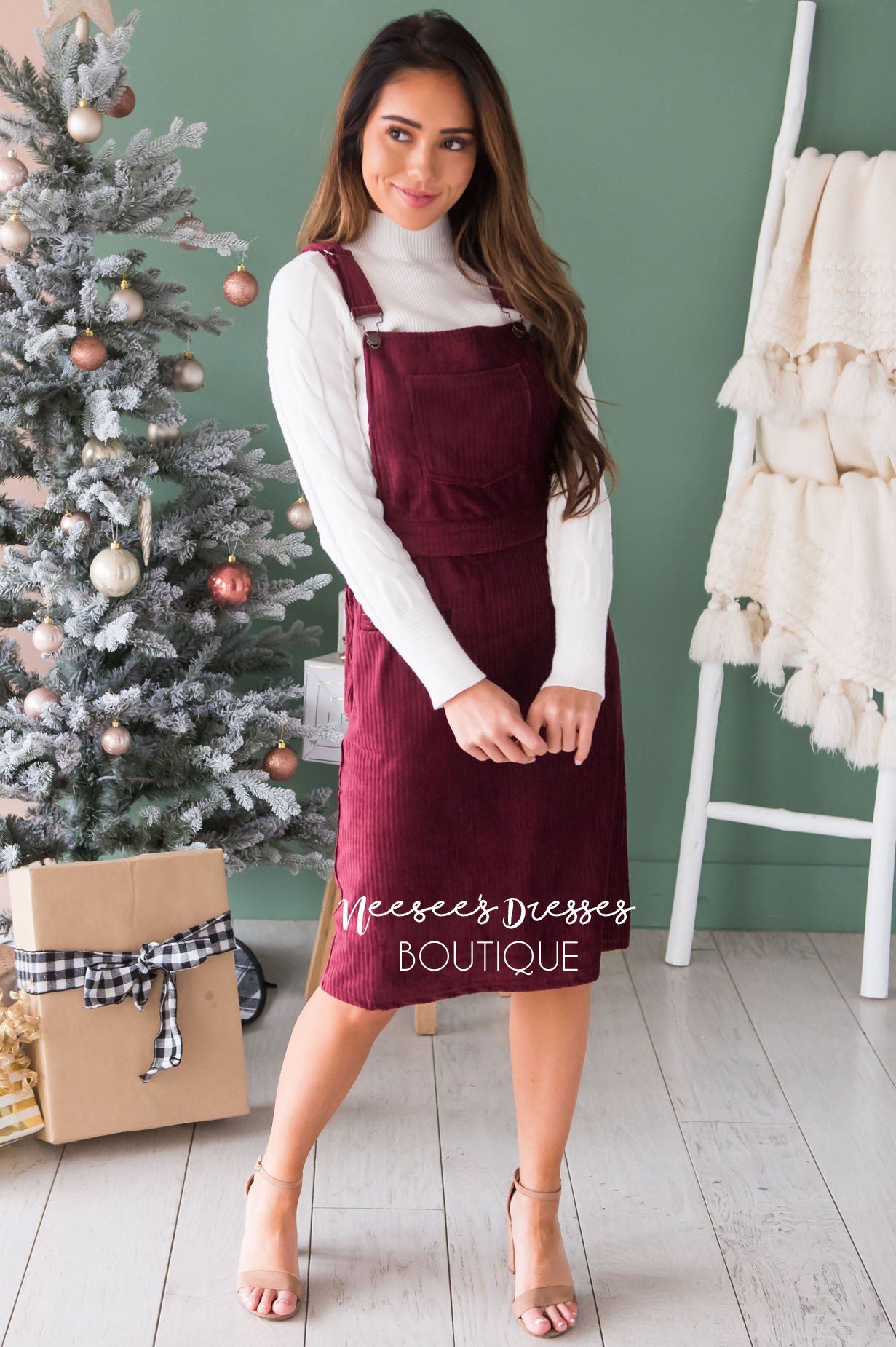 The Pollyanna Overall Dress Modest Dresses vendor-unknown