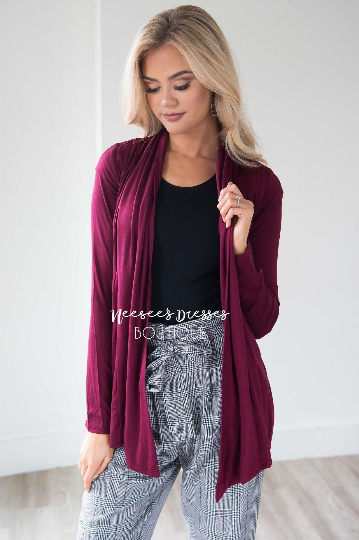Never Too Chill Cardigan Tops vendor-unknown