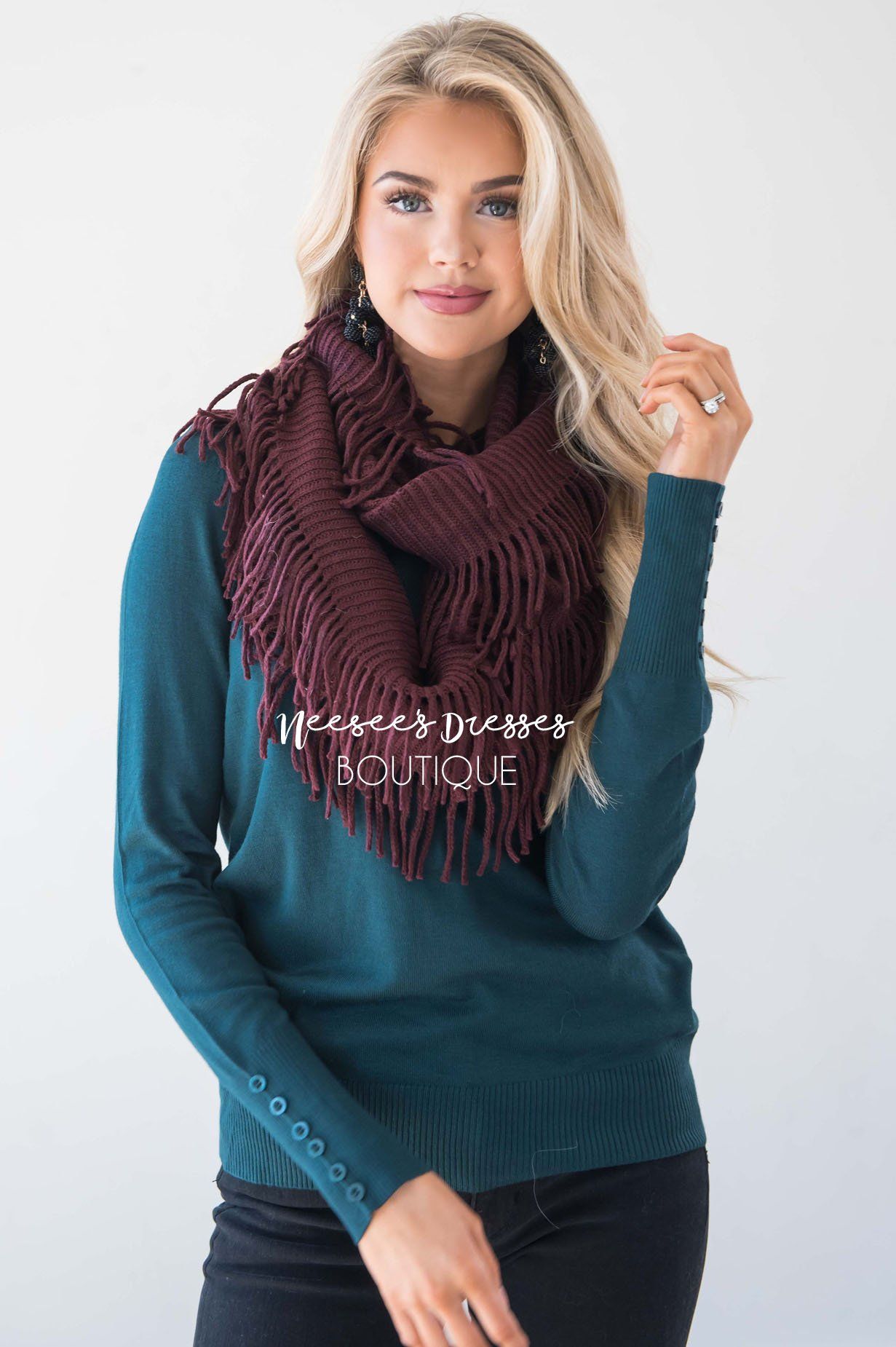 Back To Reality Knit Infinity Scarf Accessories & Shoes Leto Accessories