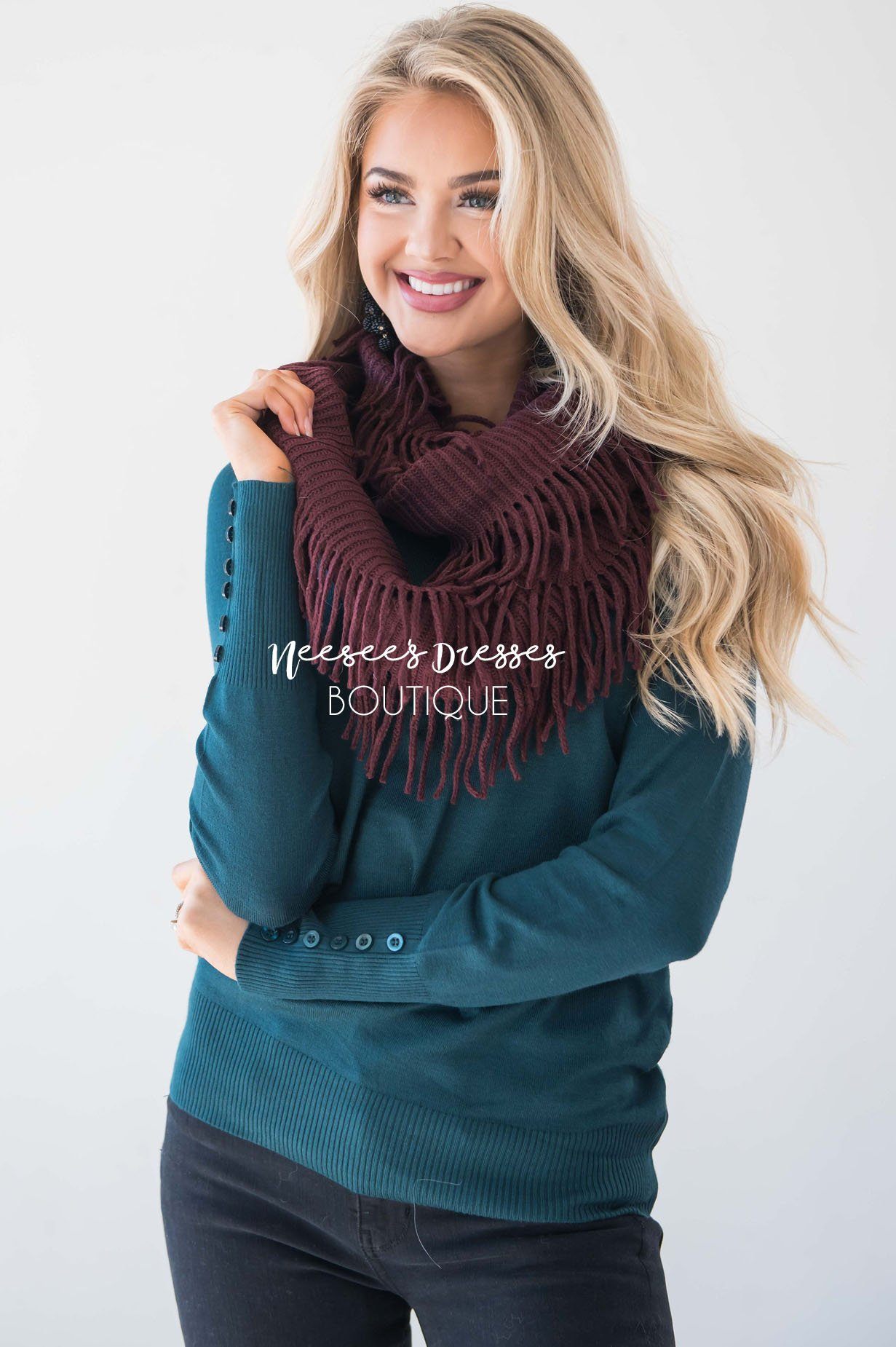 Back To Reality Knit Infinity Scarf Accessories & Shoes Leto Accessories