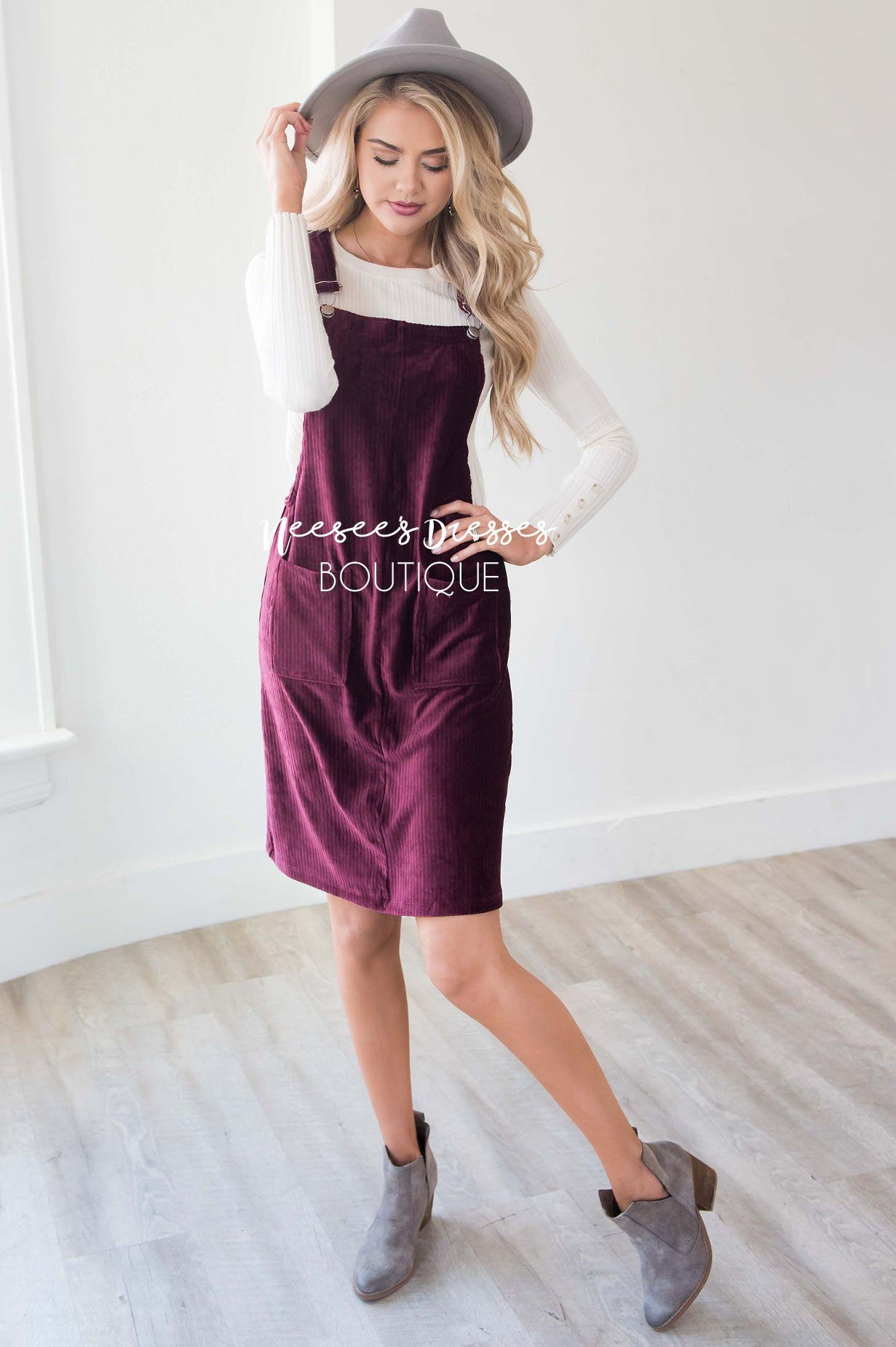 The Petra Pocket Overall Dress Modest Dresses vendor-unknown