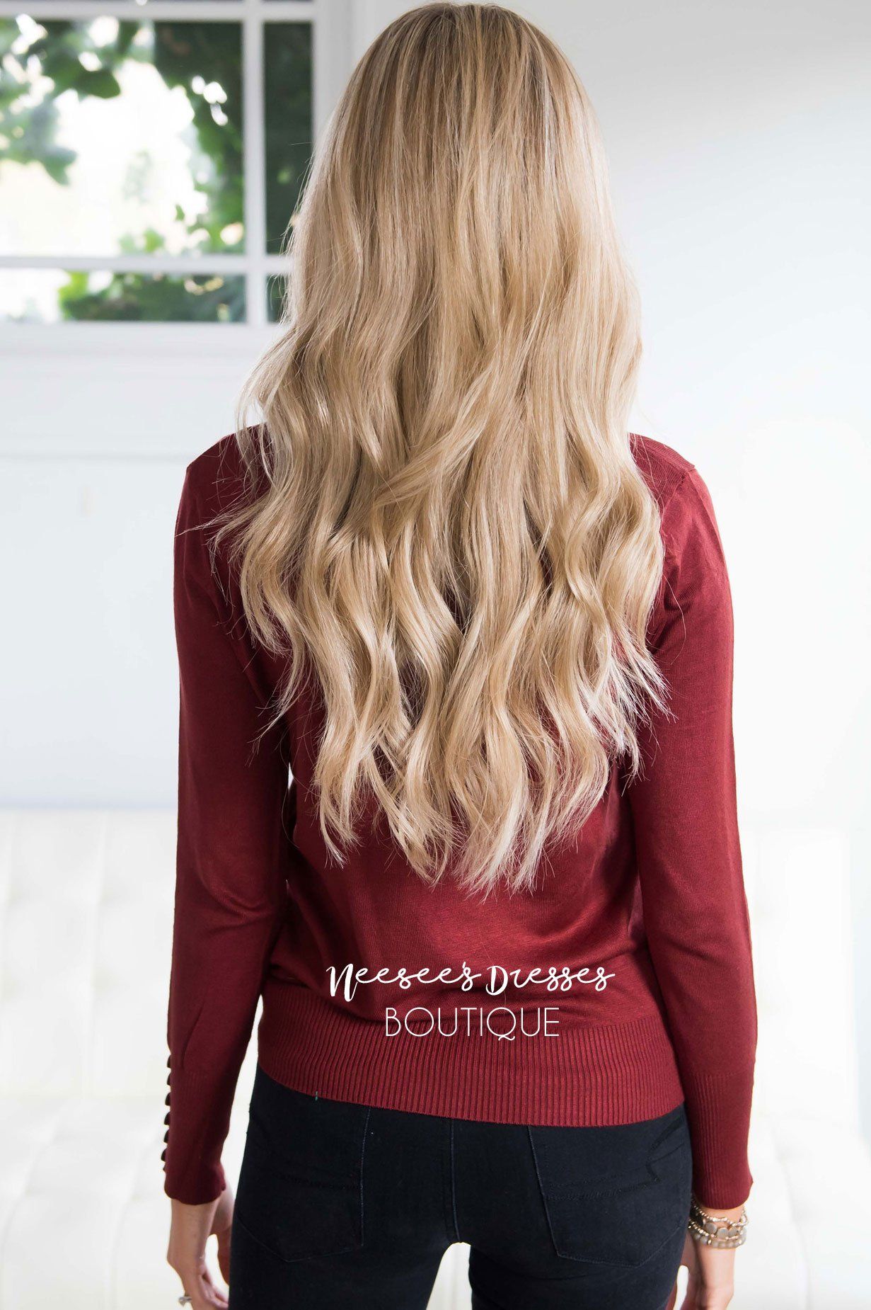 In Love with Fall Button Sleeve Sweater Tops vendor-unknown