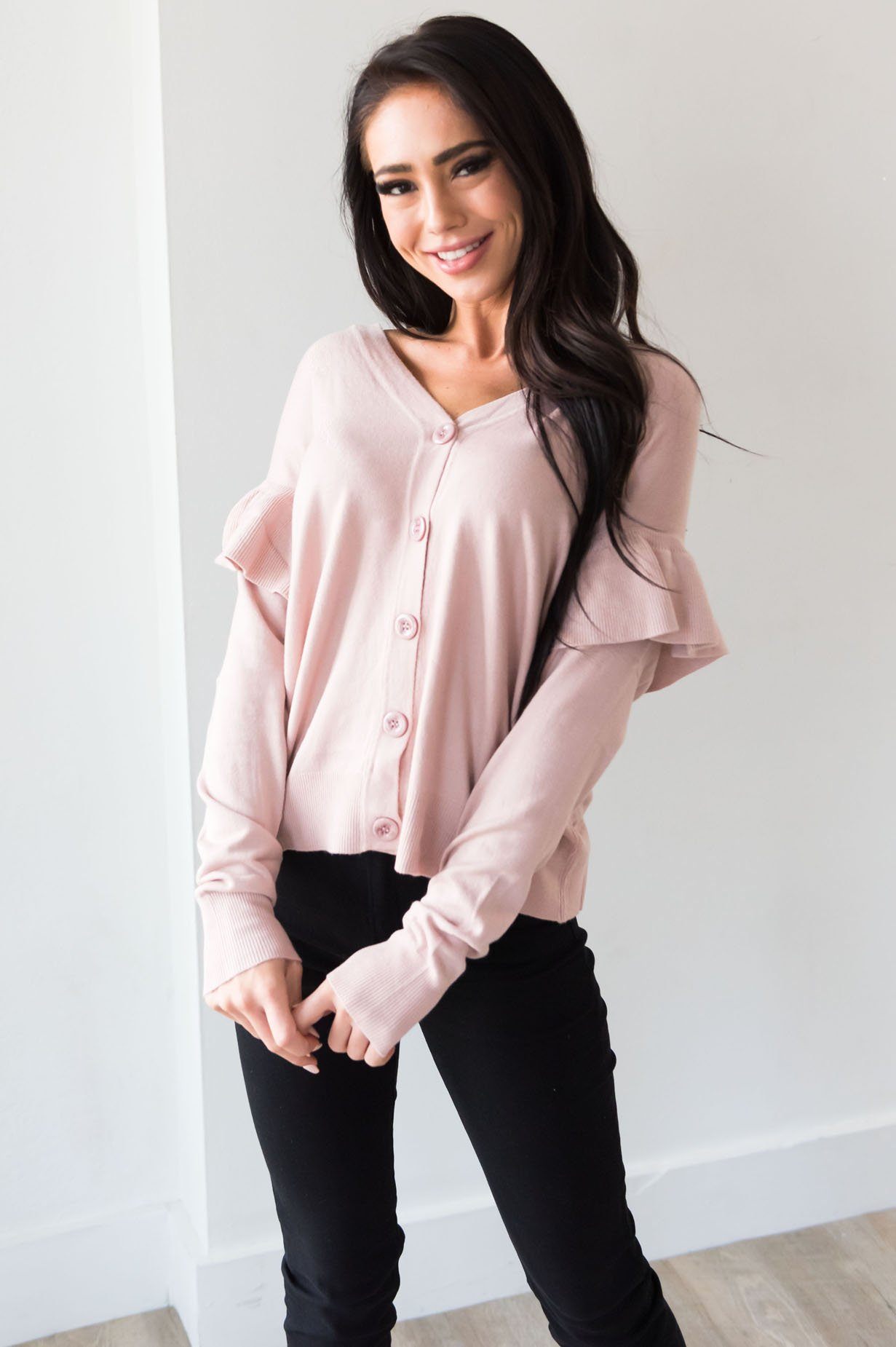 A Little Bit Fancy Modest Cardigan Tops vendor-unknown