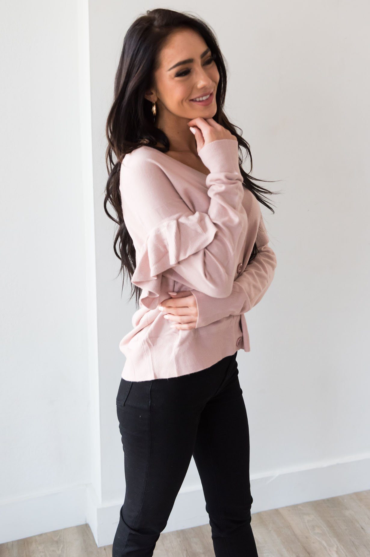 A Little Bit Fancy Modest Cardigan Tops vendor-unknown