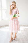 The Vivienne Modest Dresses vendor-unknown Blush Pink S