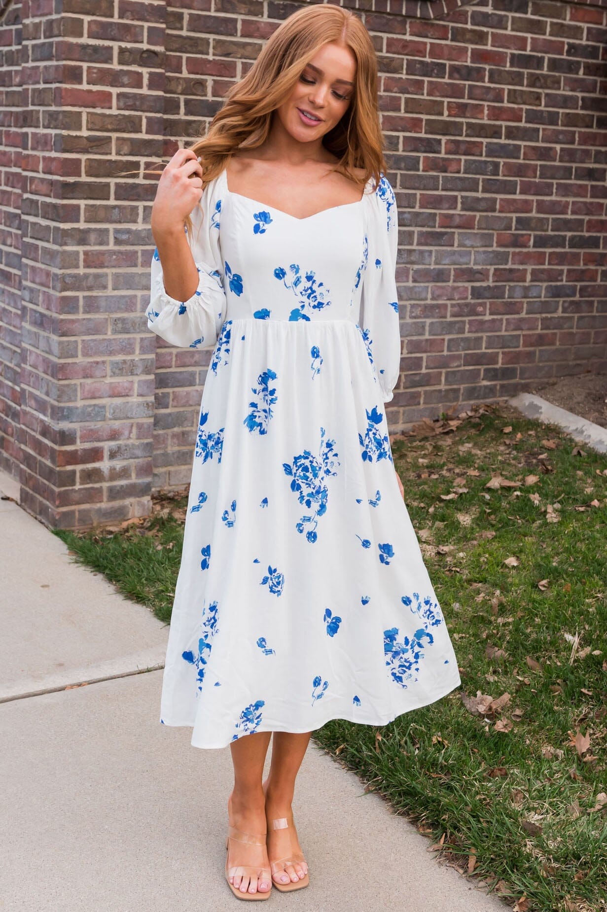 The Fuchsia Modest Fit & Flare Dress