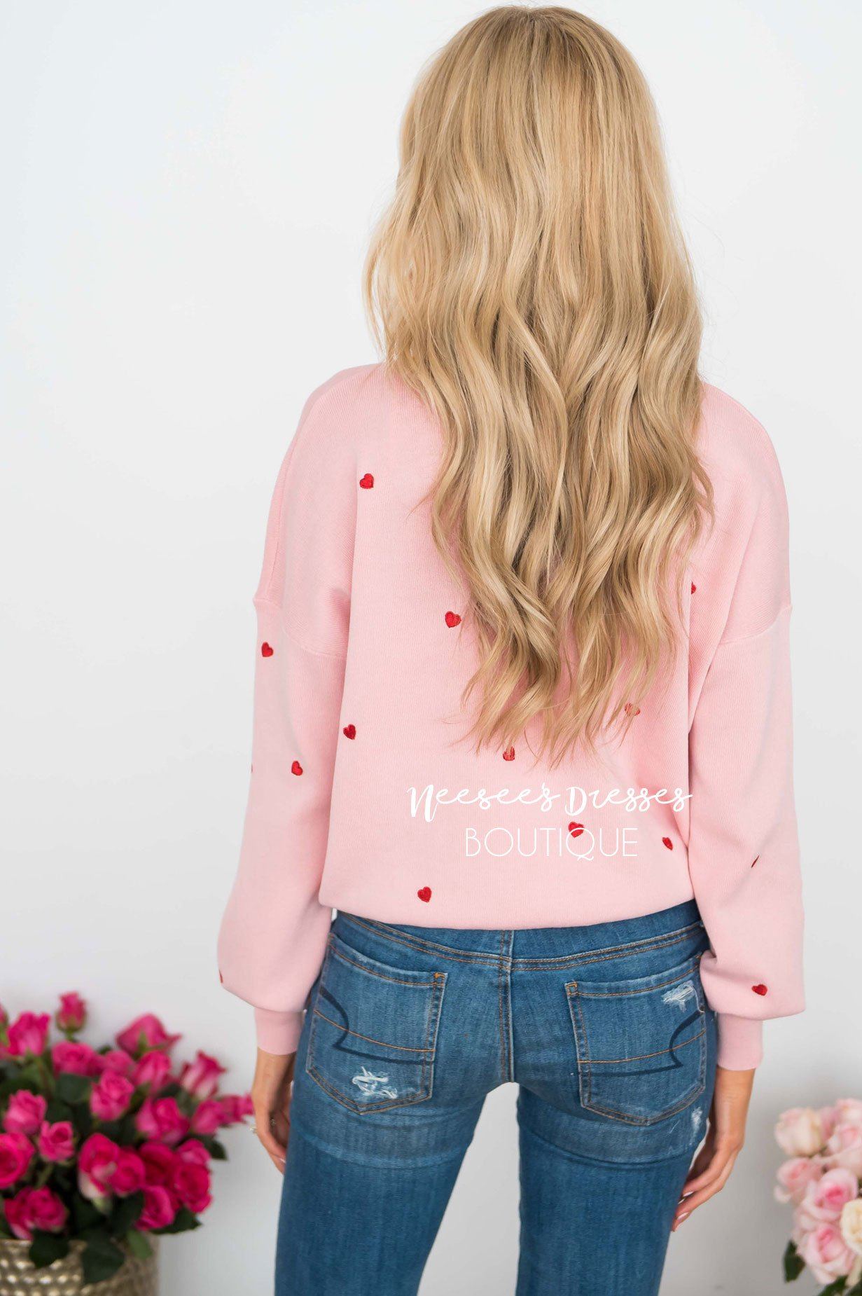 Queen of Hearts Pink Cardigan Tops vendor-unknown