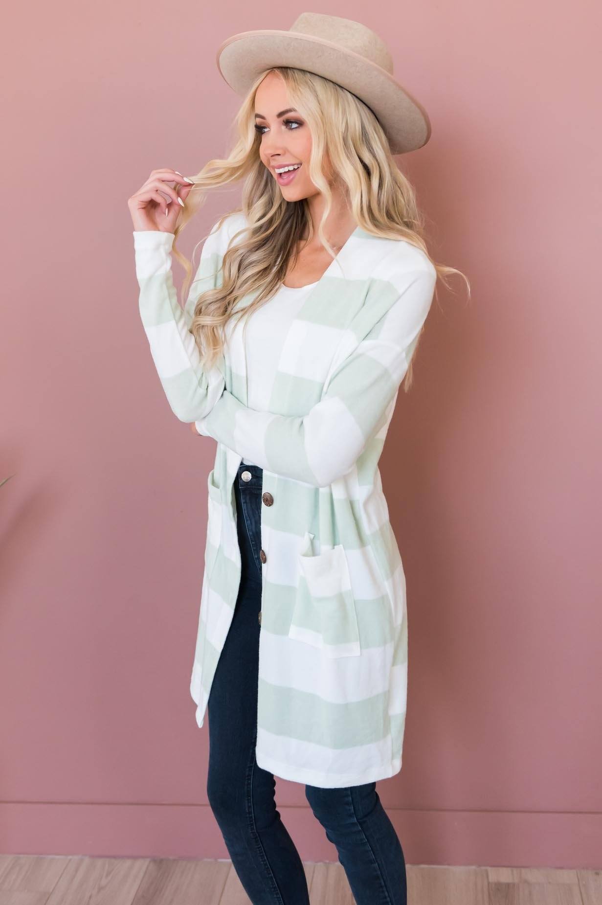 Take Your Chance Modest Cardigan Modest Dresses vendor-unknown