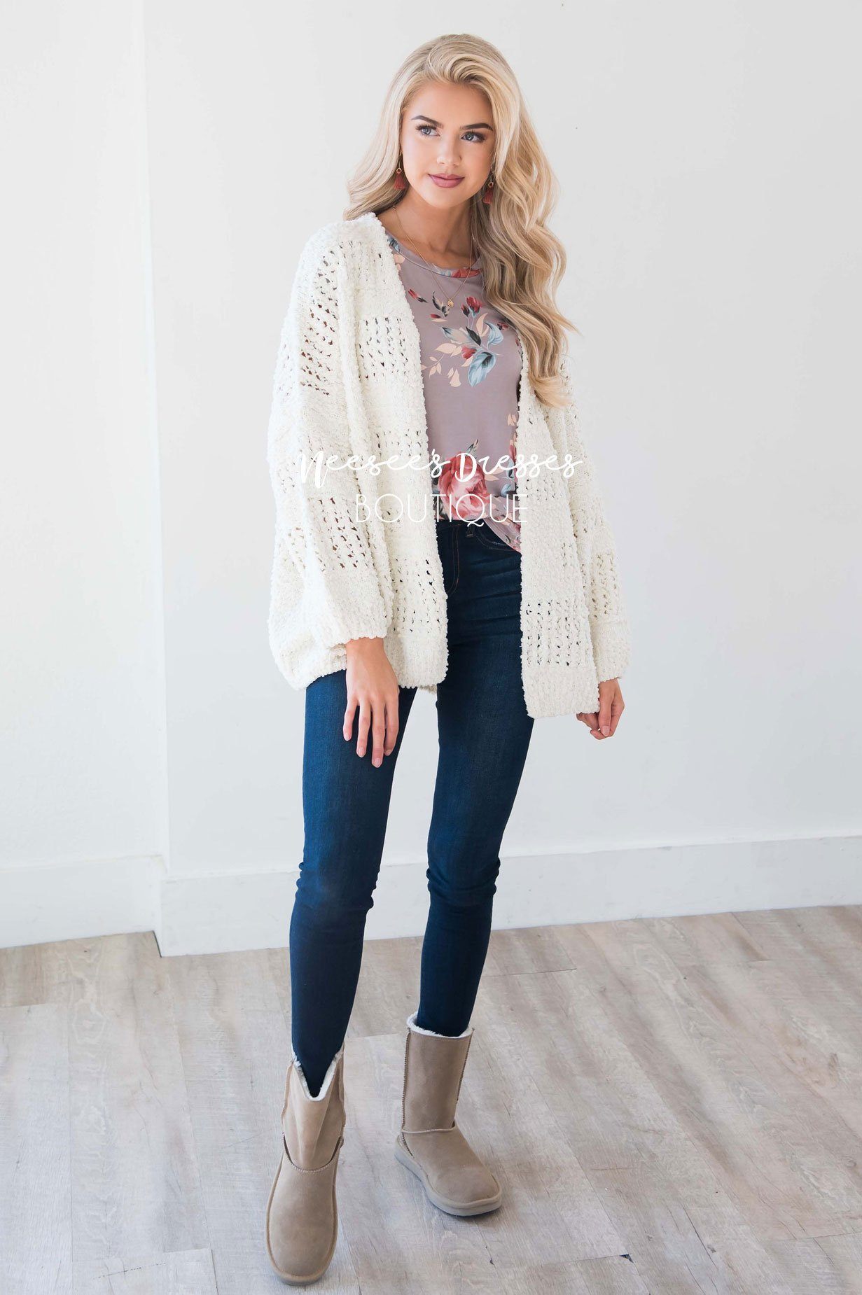 Oversized Soft & Cuddly Cardigan Tops vendor-unknown
